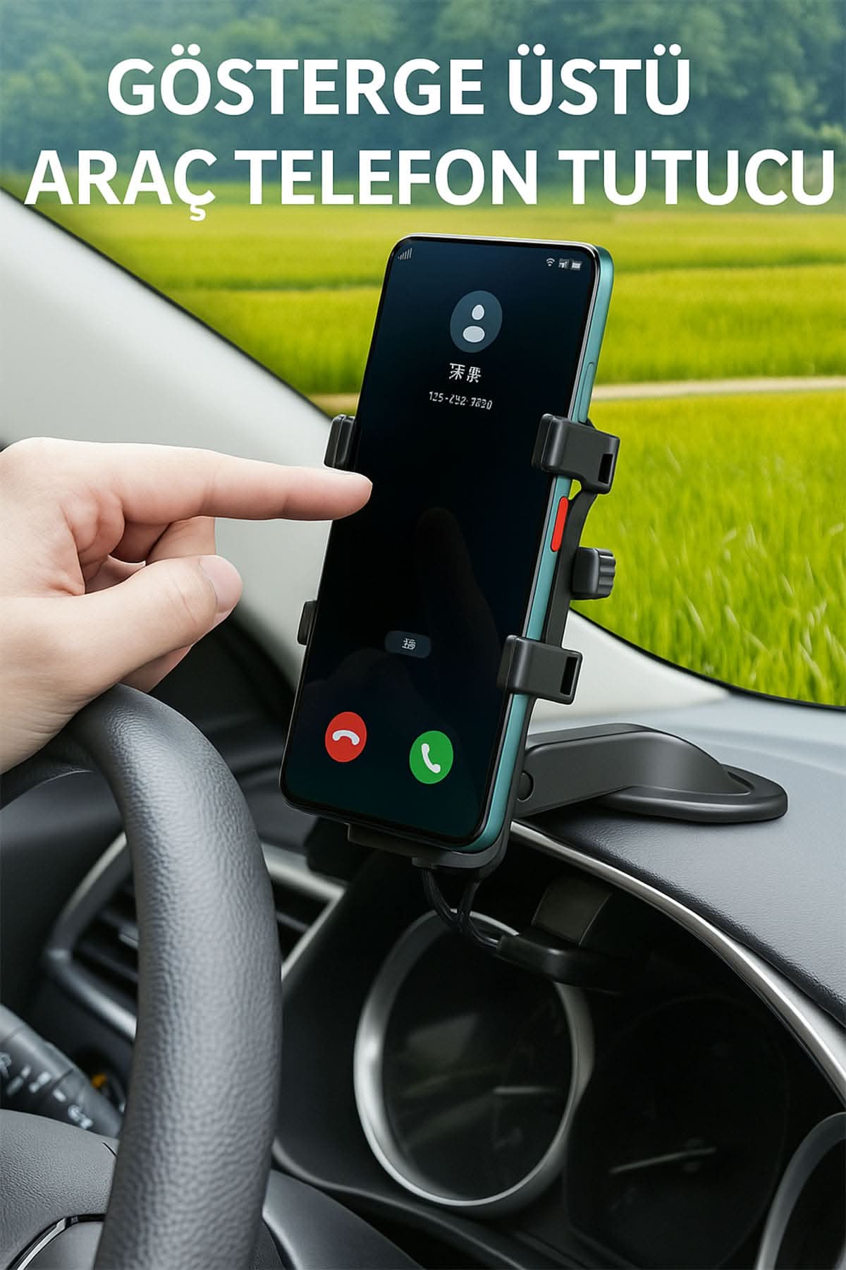 📱GÖSTERGE ÜSTÜ ARAÇ TELEFON TUTUCU - dibidip