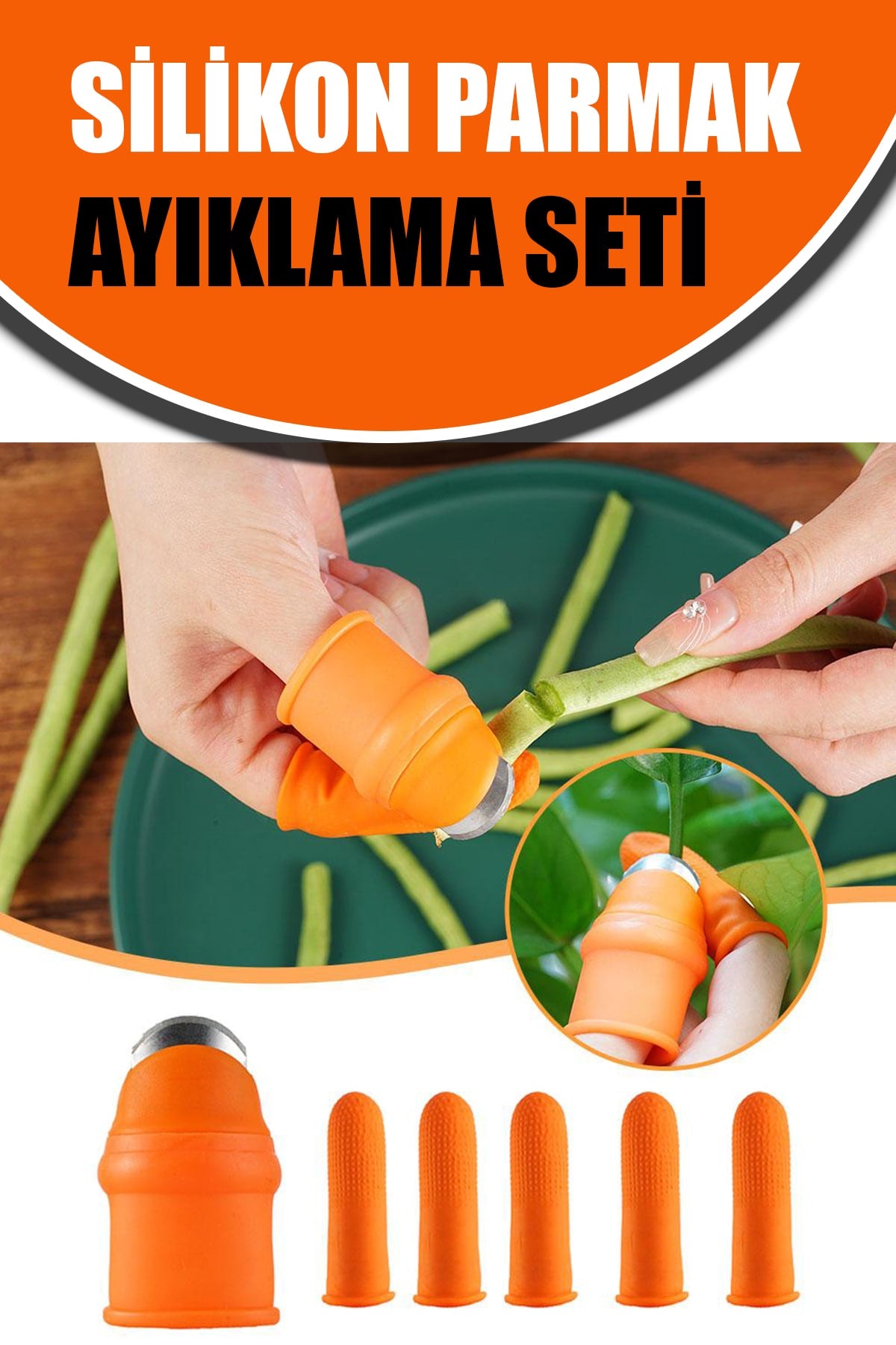 🥬SİLİKON PARMAK AYIKLAMA SETİ - dibidip