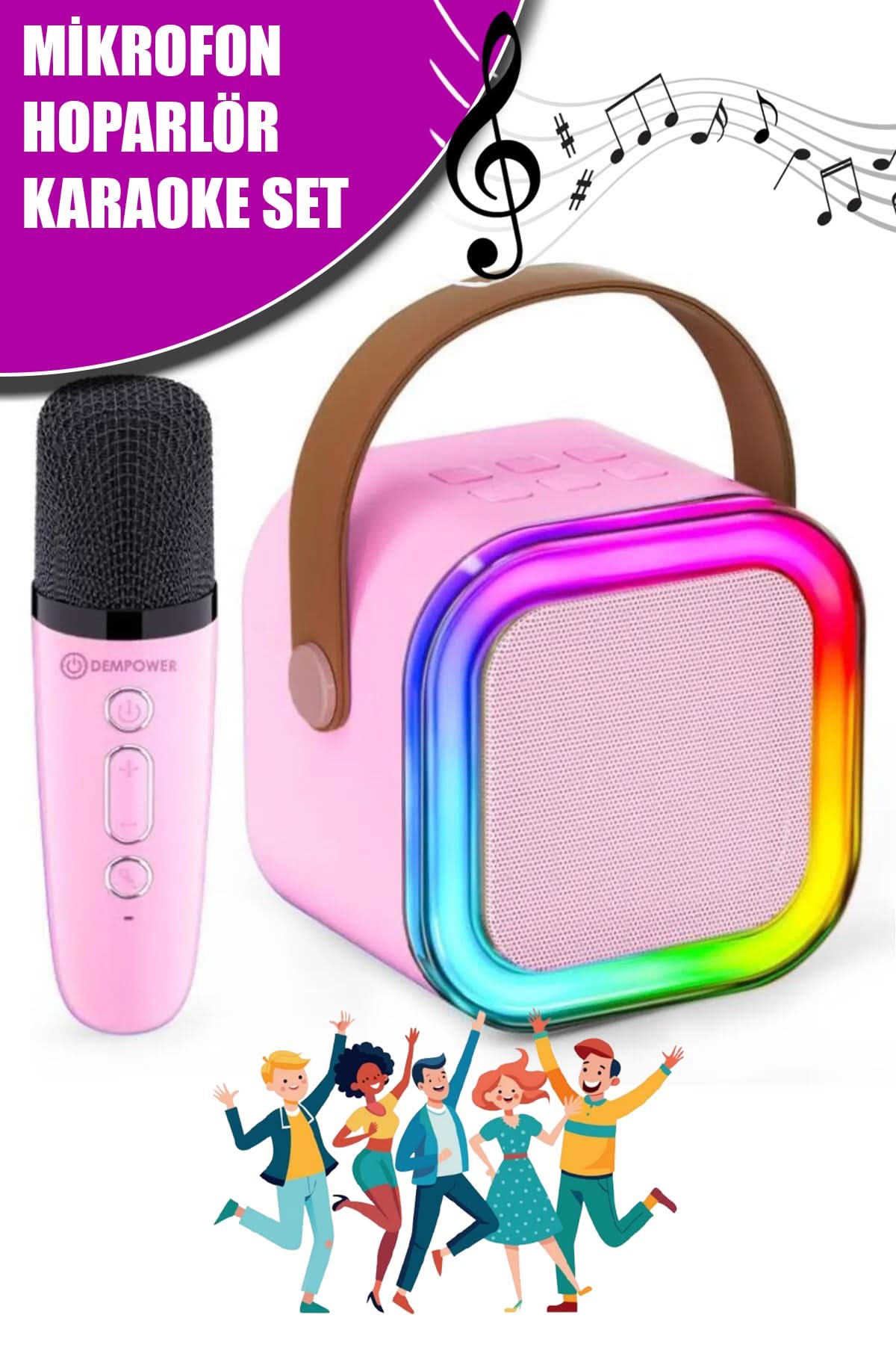 🎶KARAOKE MİKROFON VE HOPARLÖR SET - dibidip