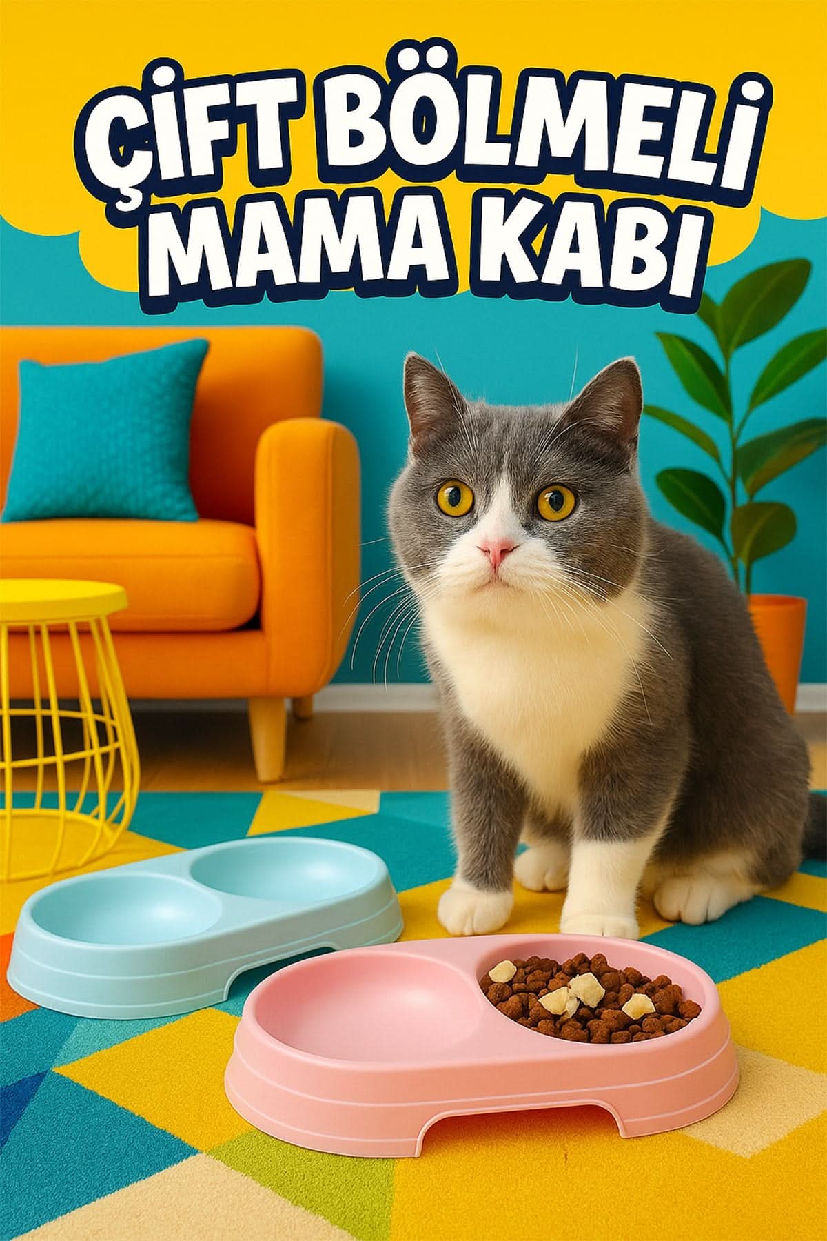 🐶ÇİFT BÖLMELİ MAMA KABI - dibidip