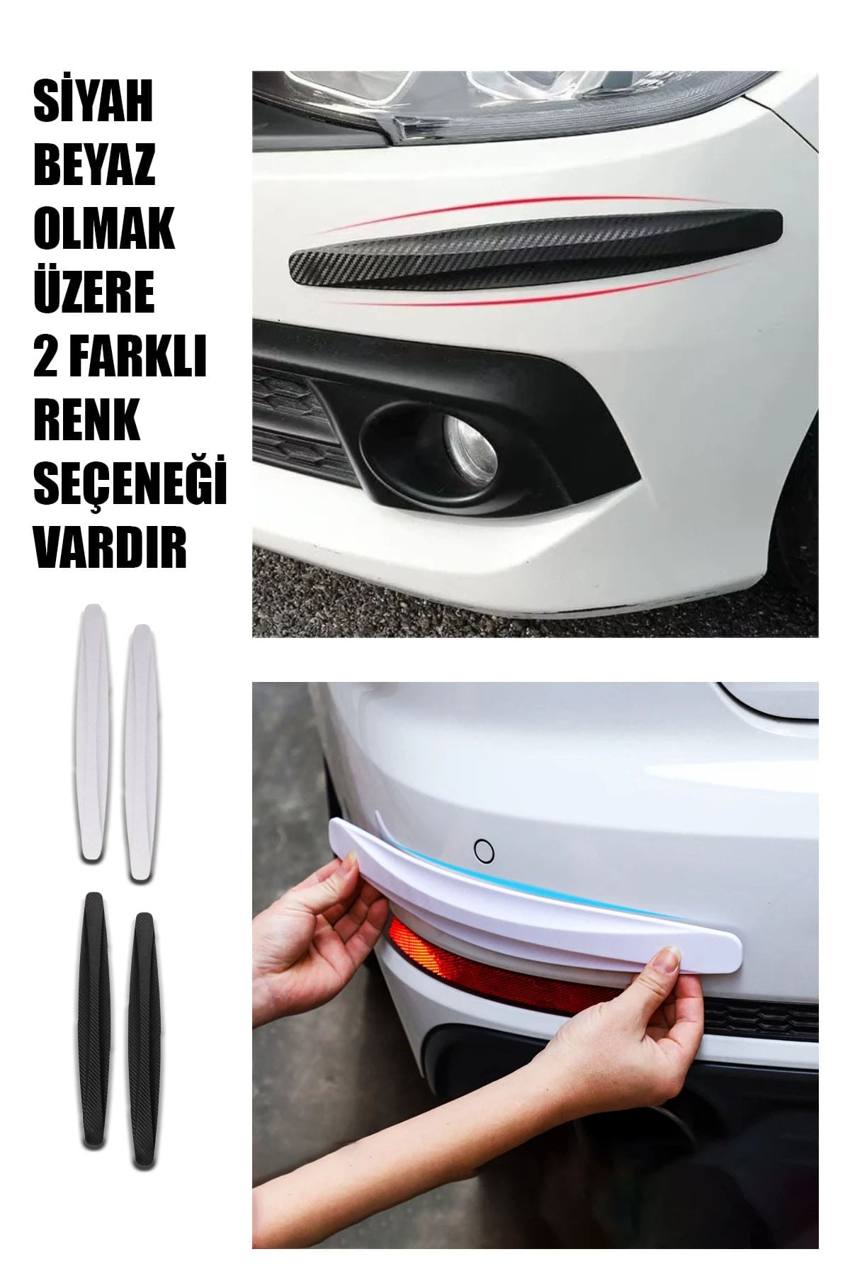 🚘KARBON DESENLİ ARABA TAMPON KORUYUCU - dibidip