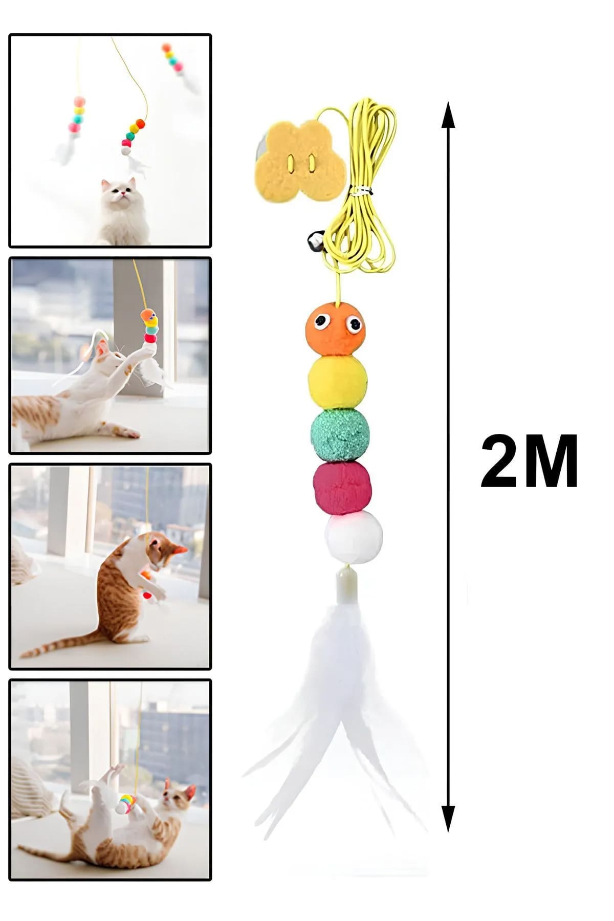 🐭SOLUCAN ELASTİK KEDİ OYUN OLTASI - dibidip
