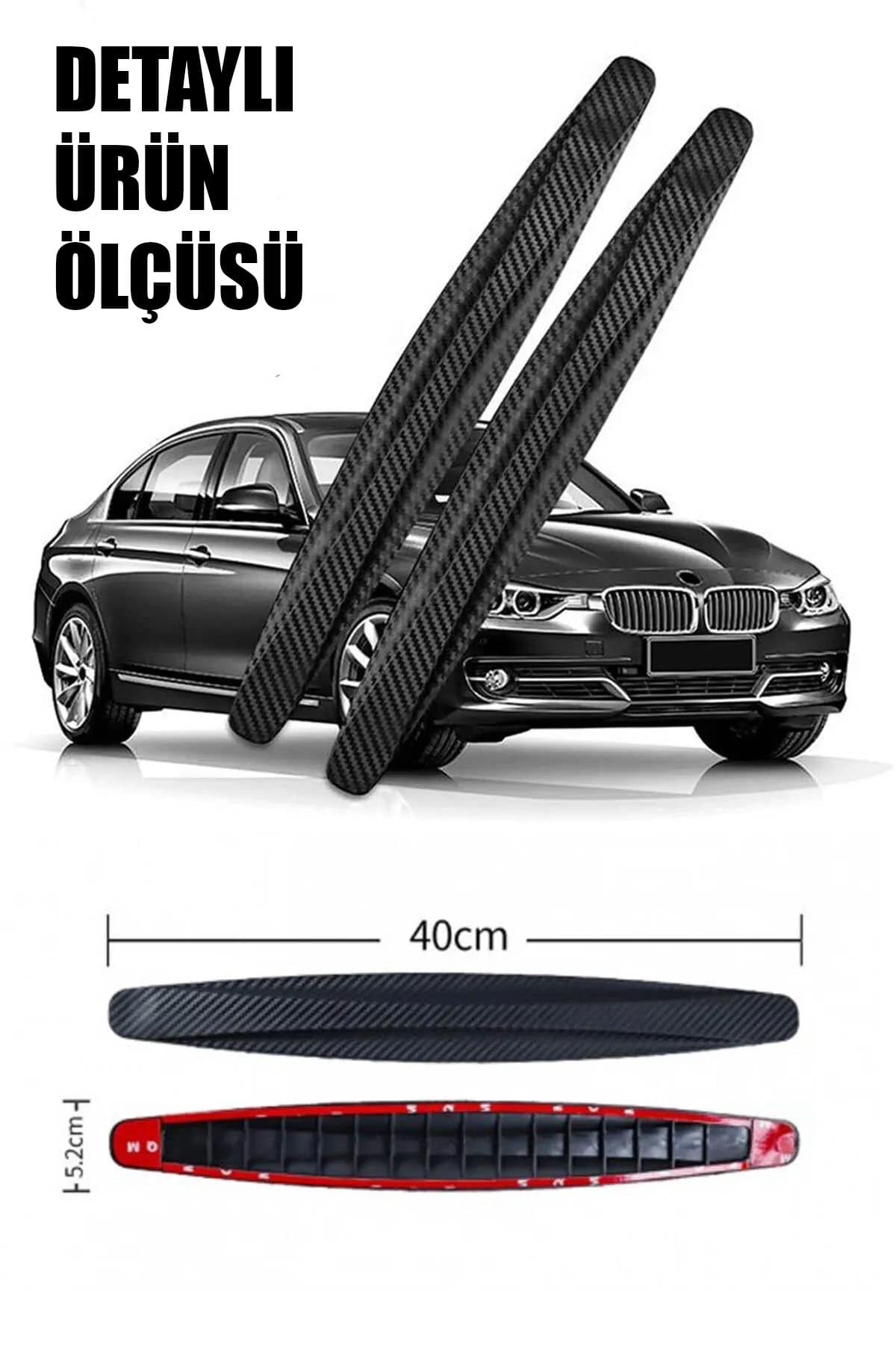 🚘KARBON DESENLİ ARABA TAMPON KORUYUCU - dibidip