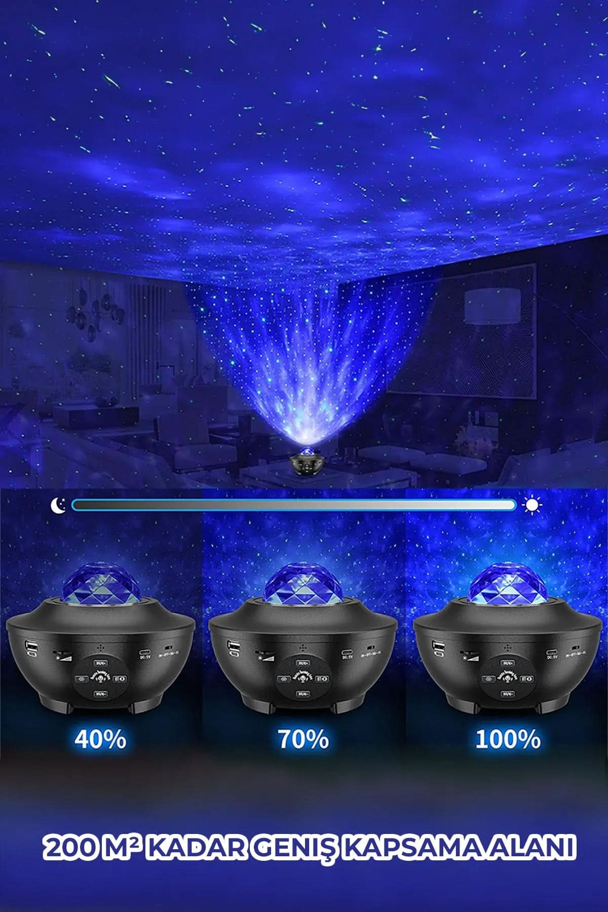 🌌GALAXY BLUETOOTHLU GECE LAMBASI - dibidip