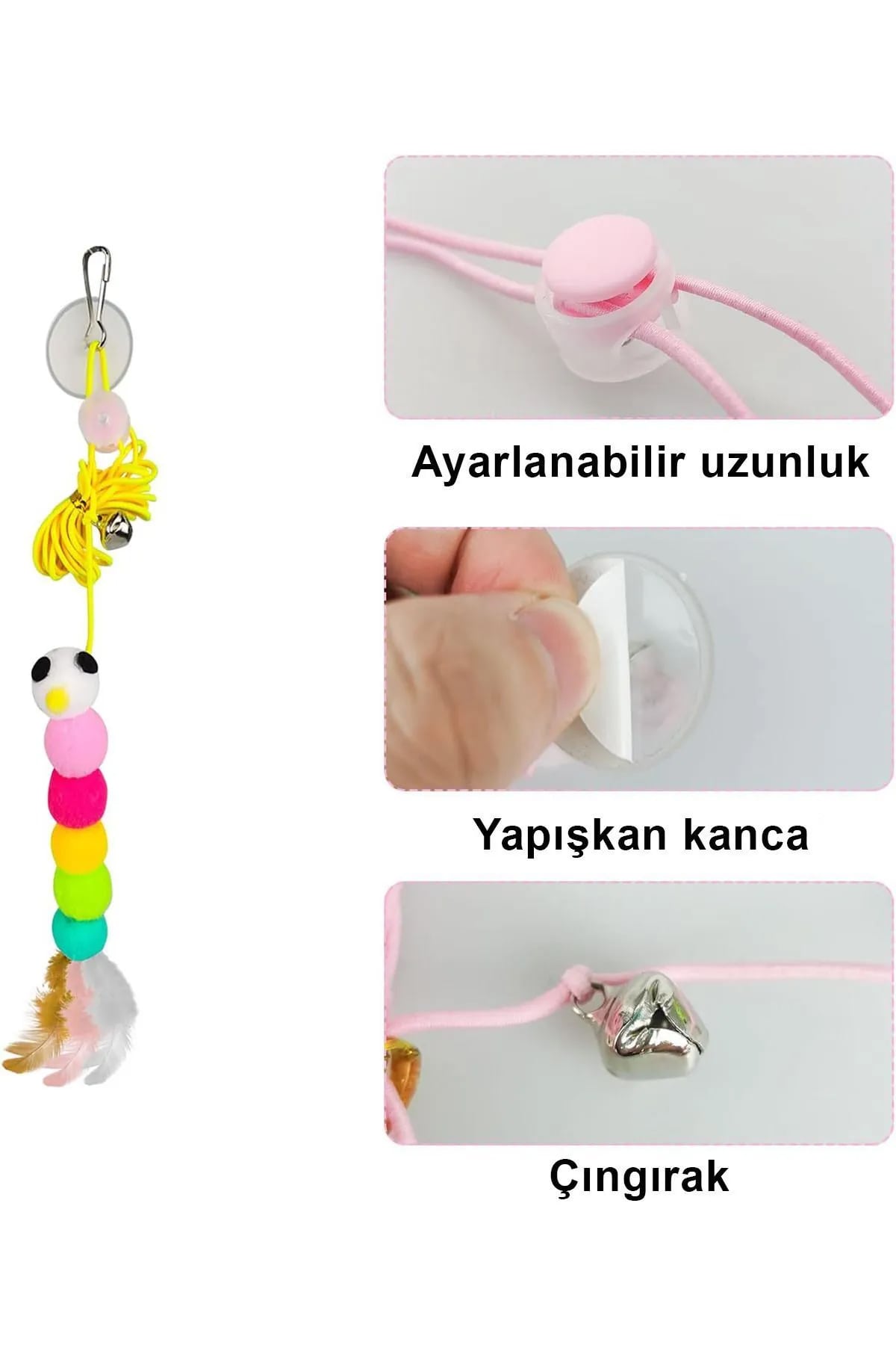 🐭SOLUCAN ELASTİK KEDİ OYUN OLTASI - dibidip