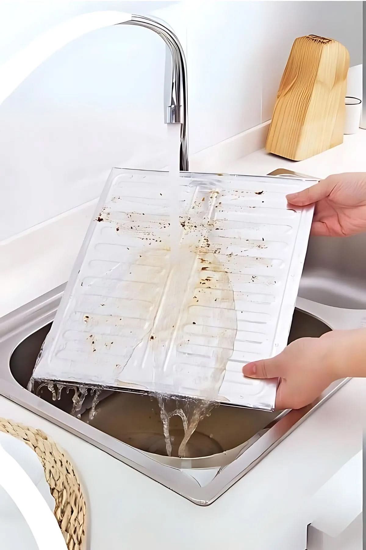 🍳OCAK KENARI YAĞ KORUYUCU ALÜMİNYUM - dibidip