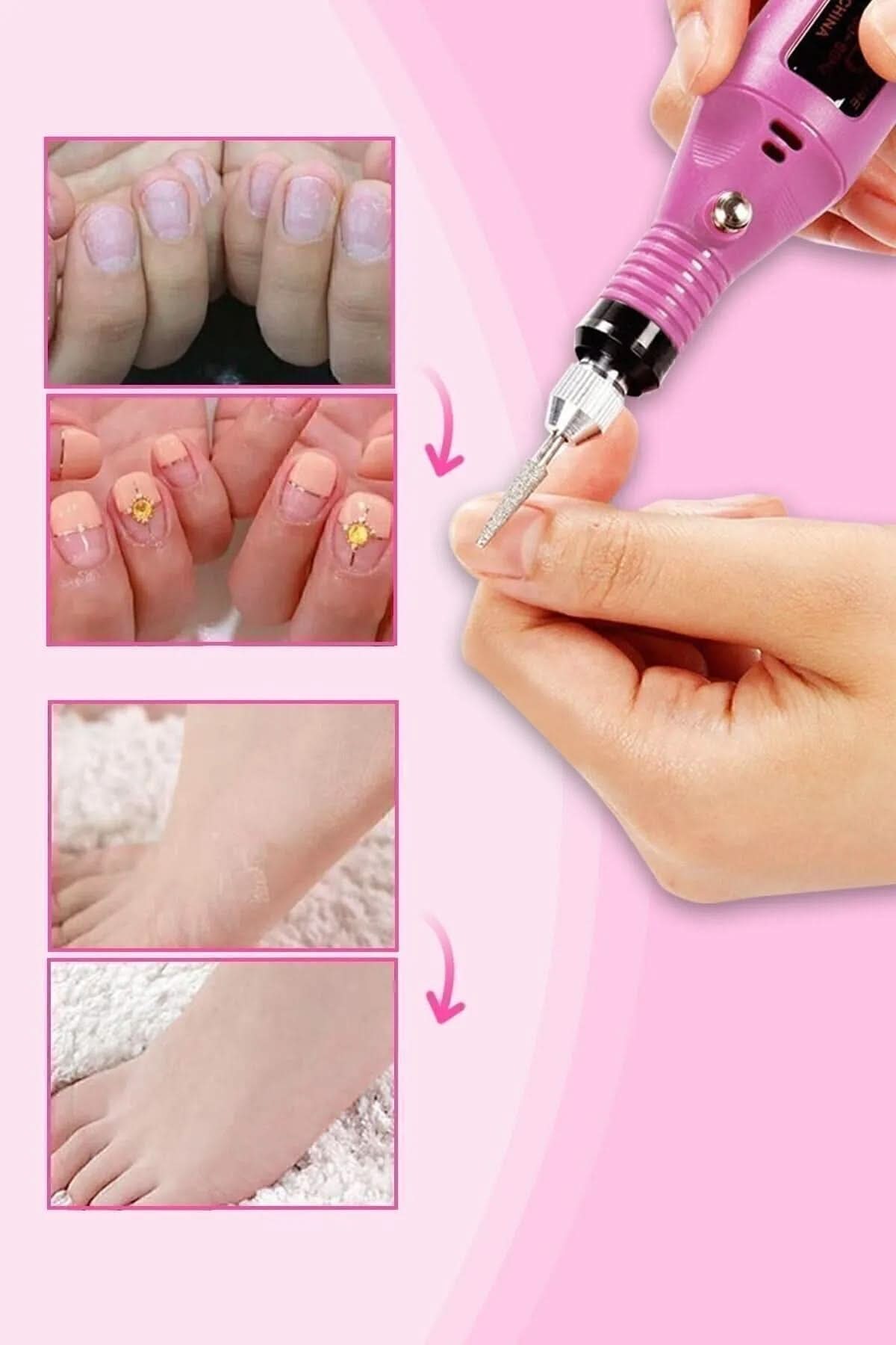 💅ELEKTRİKLİ MANİKÜR PEDİKÜR MAKİNESİ - dibidip