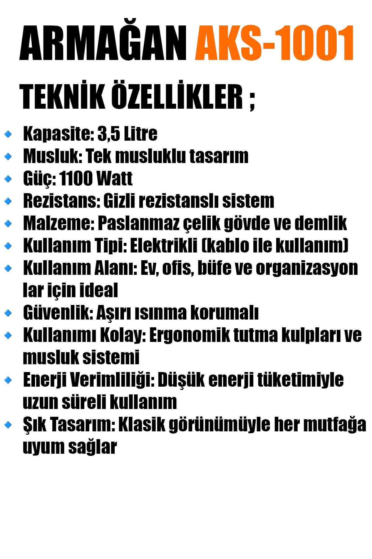 🫖ARMAĞAN ELEKTRİKLİ SEMAVER - dibidip