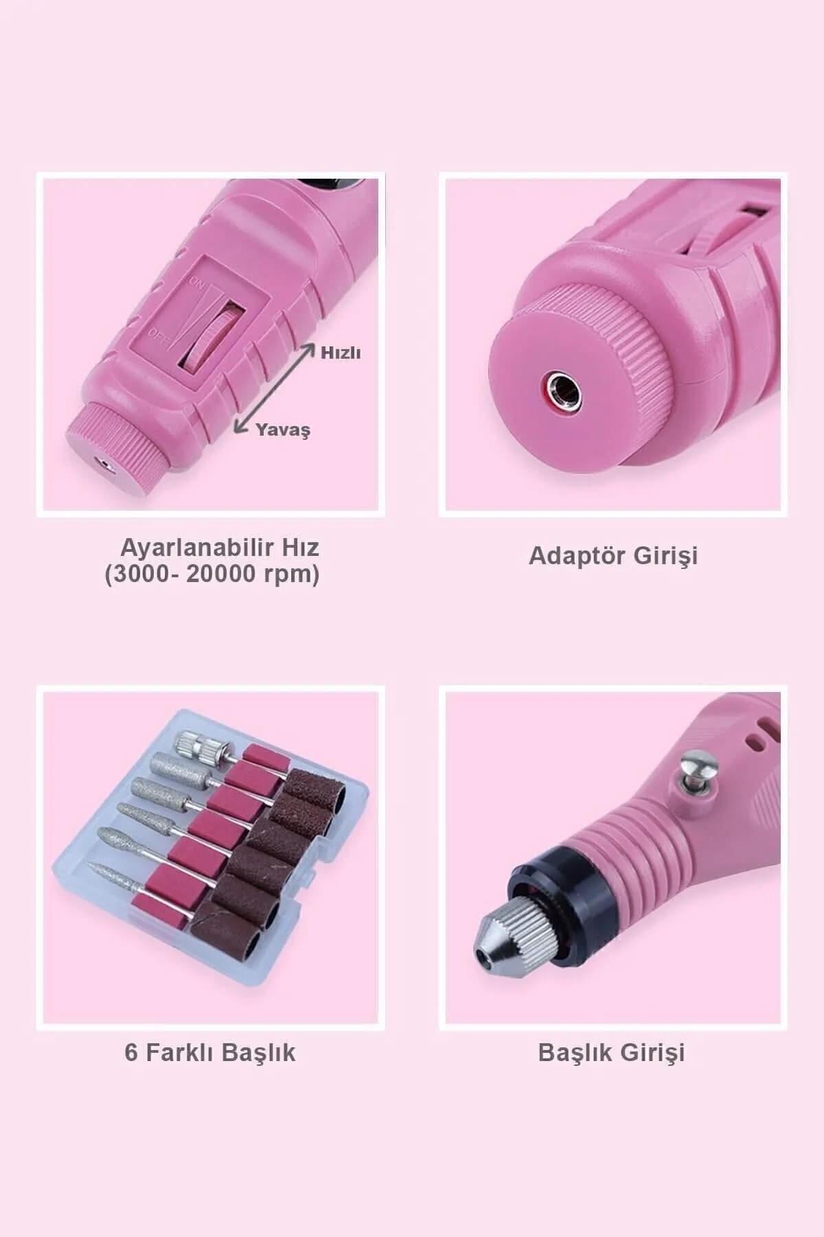 💅ELEKTRİKLİ MANİKÜR PEDİKÜR MAKİNESİ - dibidip