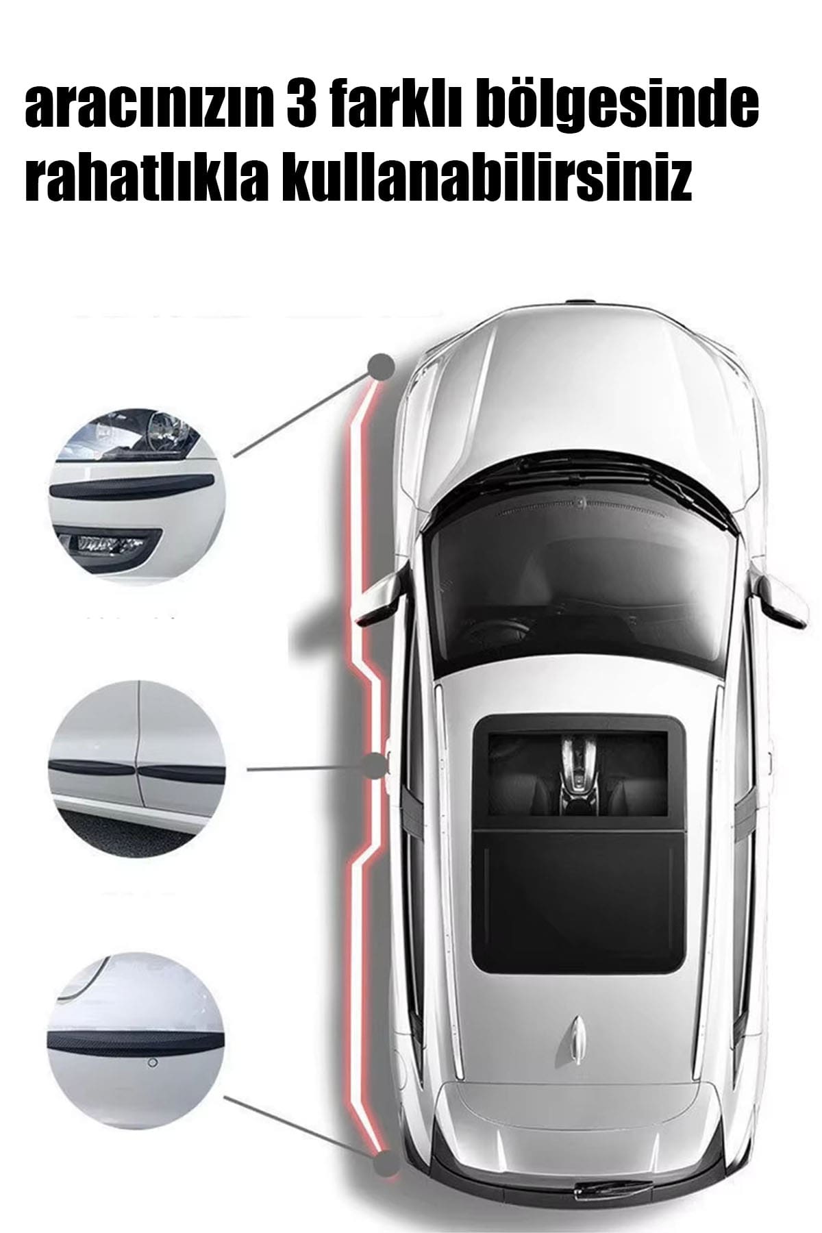 🚘KARBON DESENLİ ARABA TAMPON KORUYUCU - dibidip