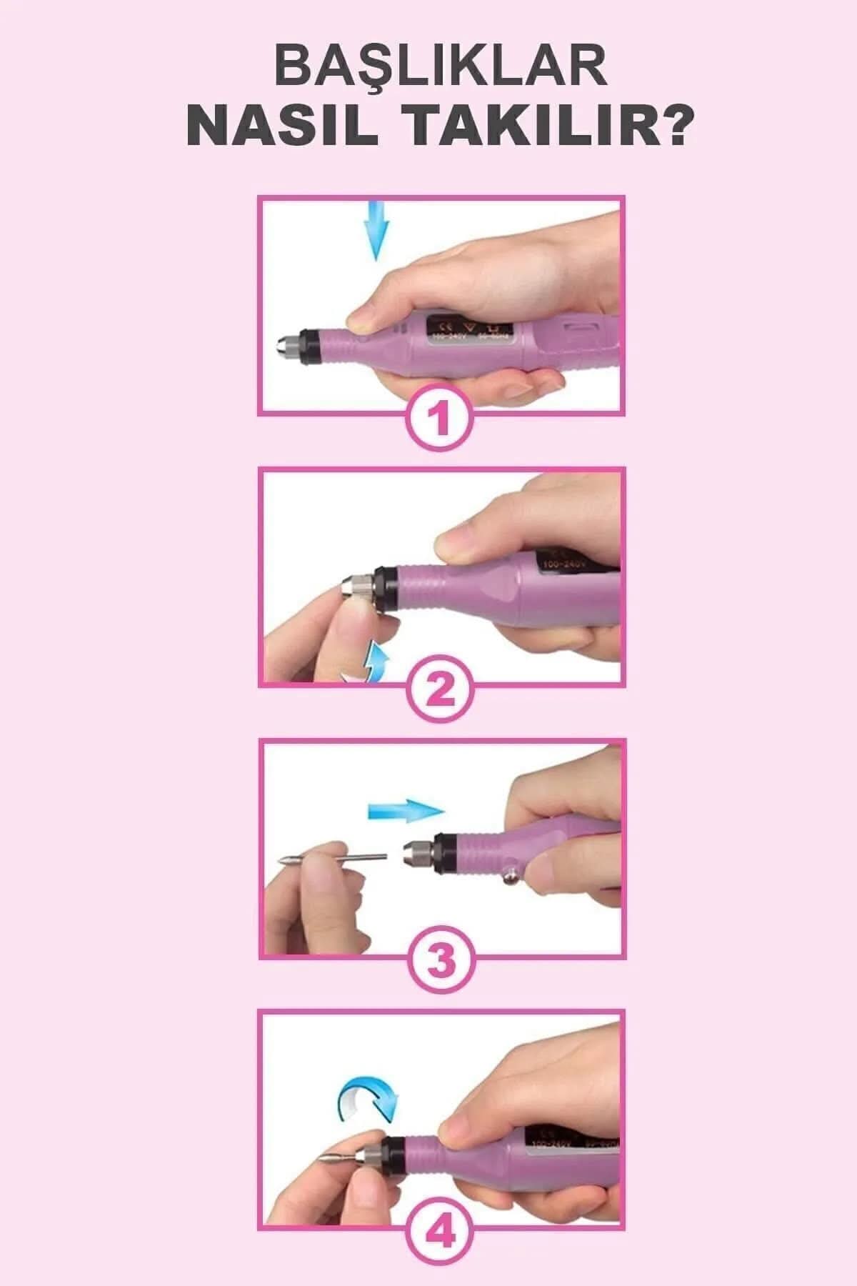 💅ELEKTRİKLİ MANİKÜR PEDİKÜR MAKİNESİ - dibidip
