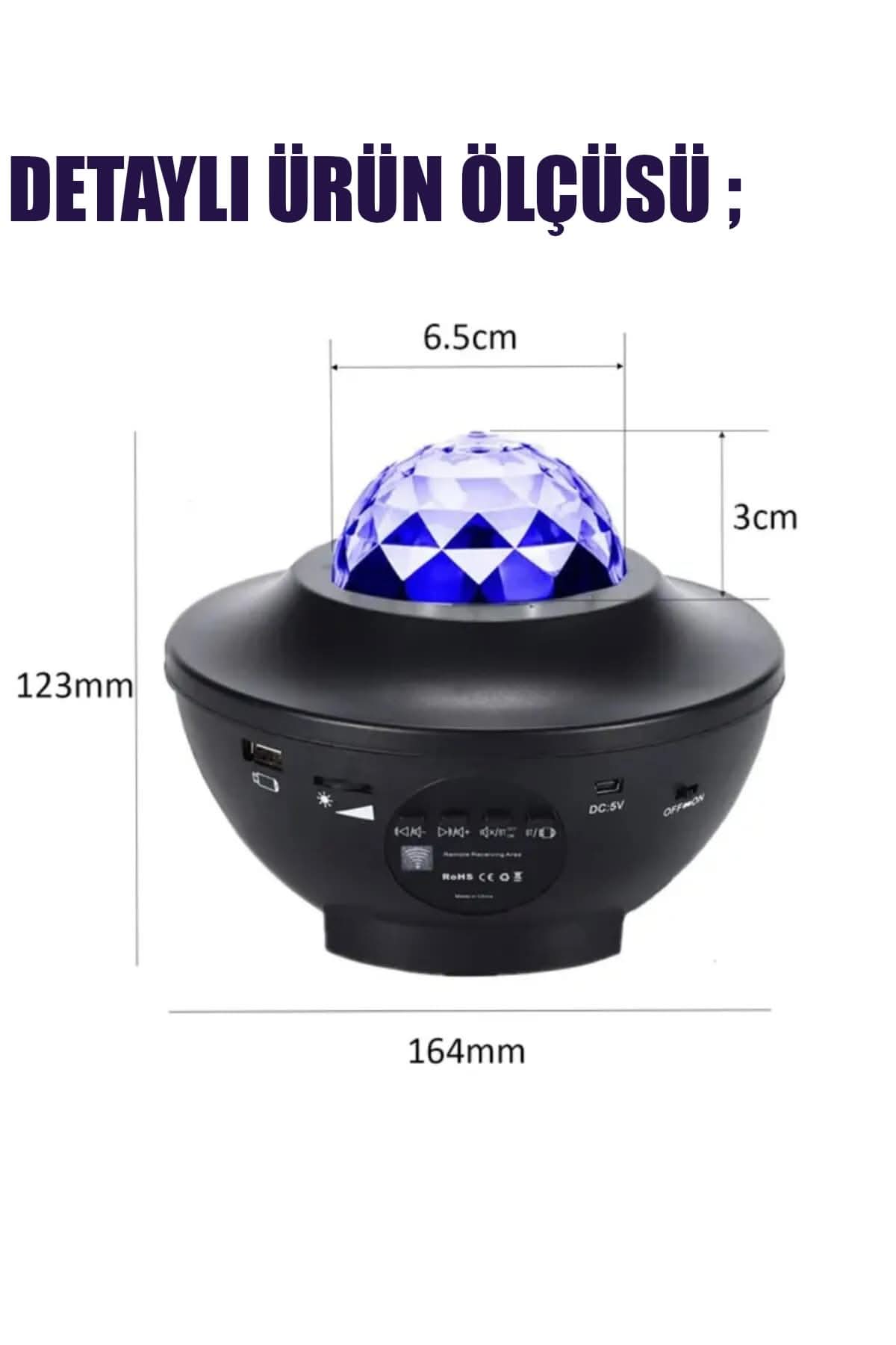 🌌GALAXY BLUETOOTHLU GECE LAMBASI - dibidip