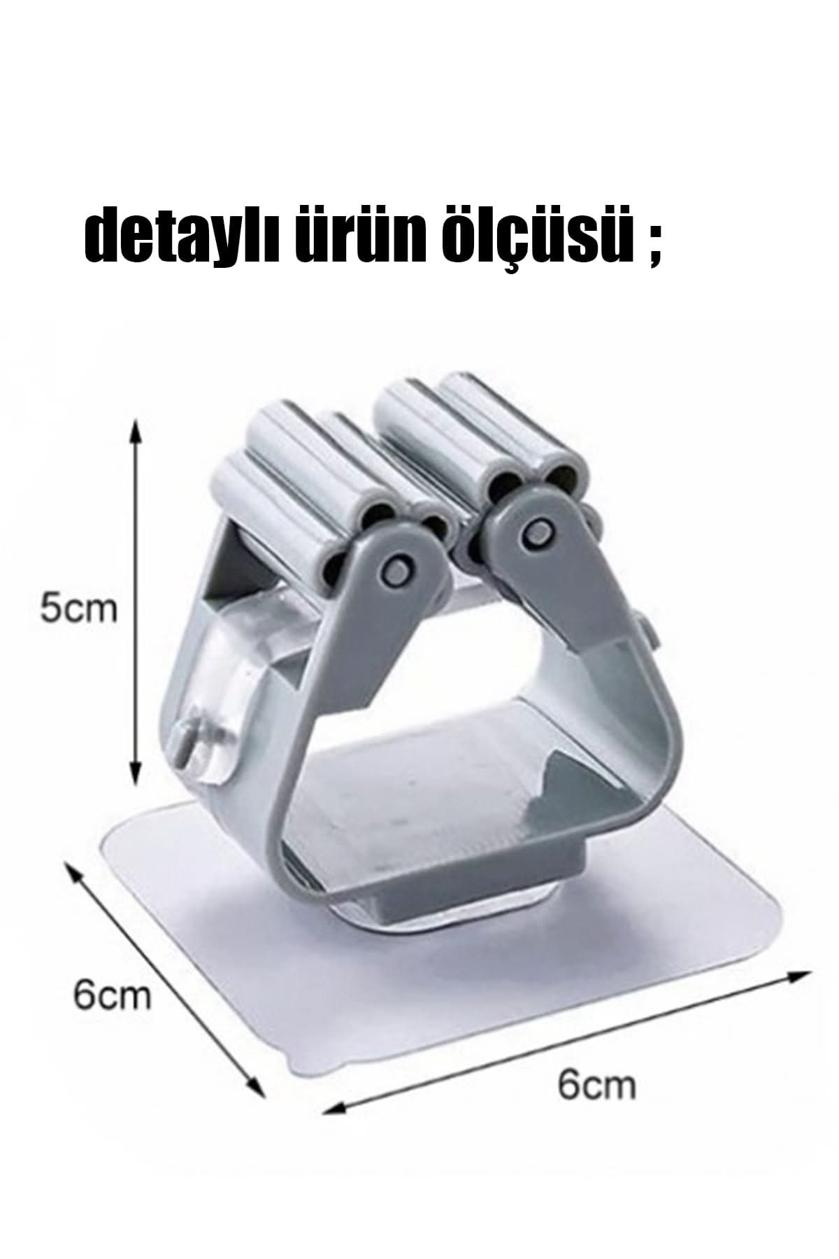 🧹4'LÜ YAPIŞKANLI MOP TUTUCU - dibidip