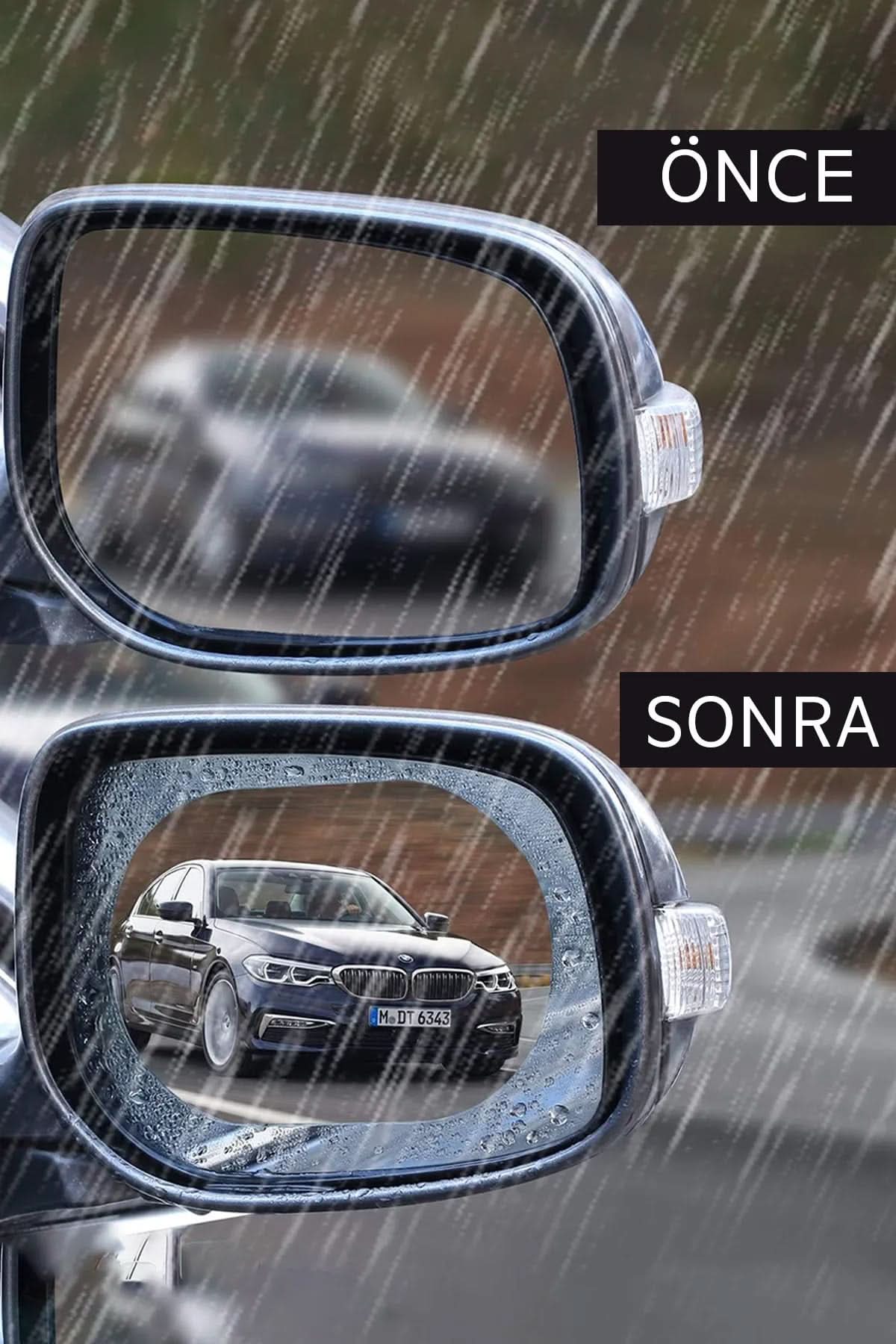 🌧️ Araç Buğu Önleyici Film (2 Adet) - dibidip