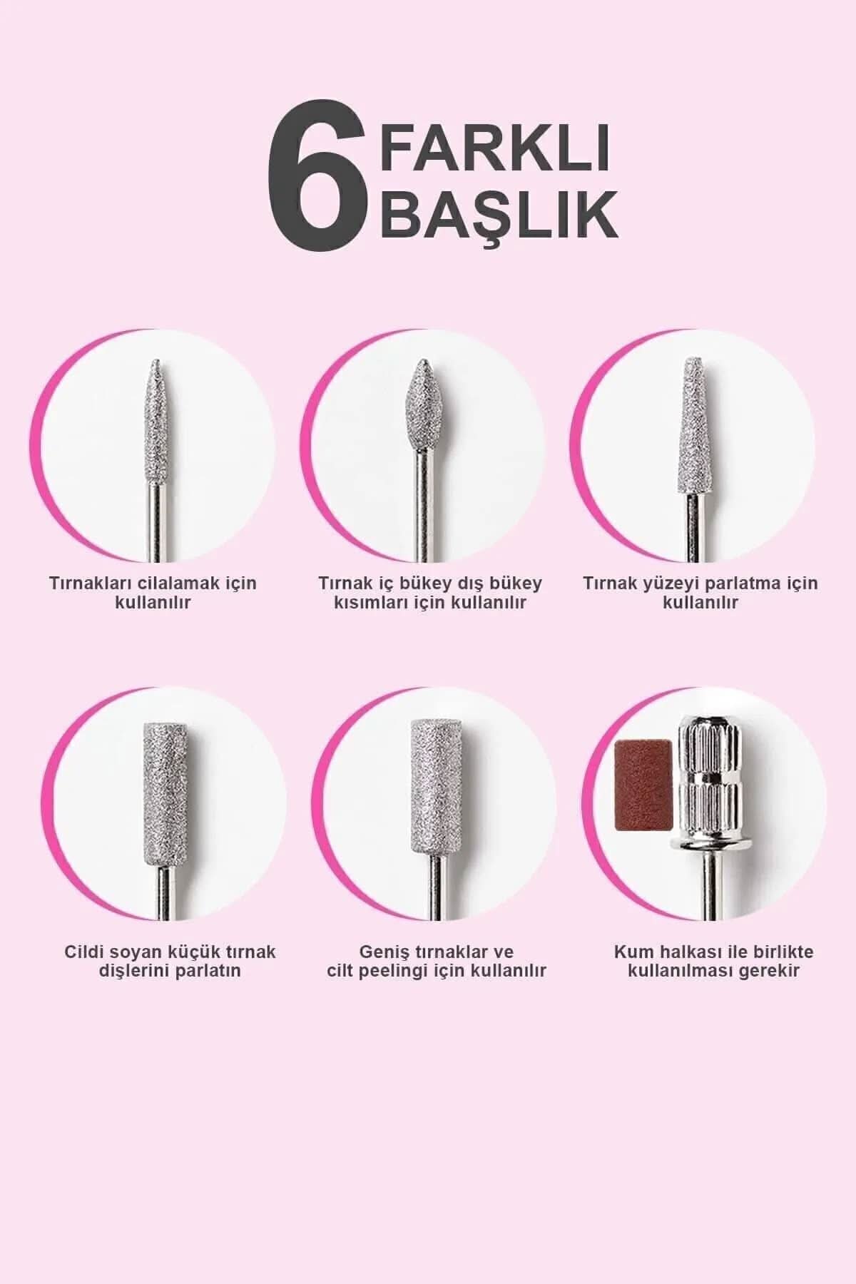 💅ELEKTRİKLİ MANİKÜR PEDİKÜR MAKİNESİ - dibidip