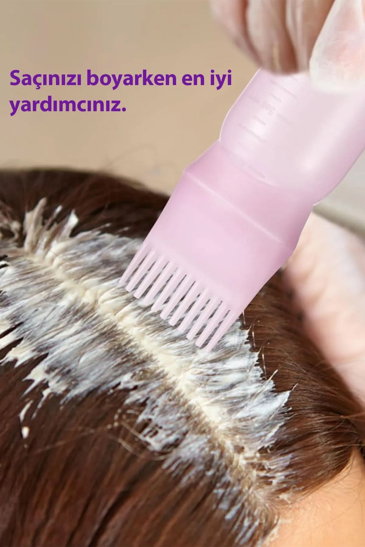 💇TARAKLI SAÇ BOYAMA VE BAKIM ŞİŞESİ - dibidip