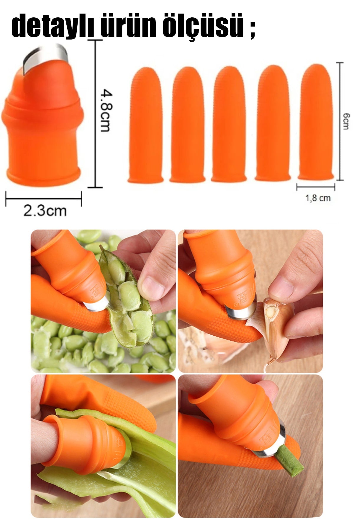 🥬SİLİKON PARMAK AYIKLAMA SETİ - dibidip