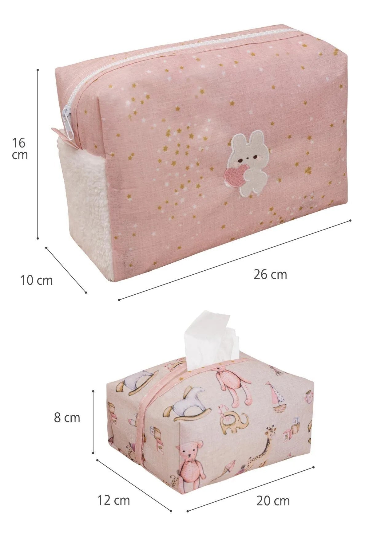 ALAS-06953 BABY 2'Lİ ÇANTA İÇİ DÜZENLEYİCİ - dibidip