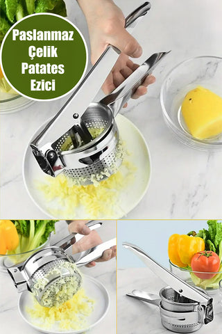 PASLANMAZ ÇELİK PATATES EZİCİ