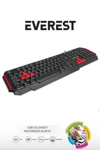 USB KABLOLU OYUNCU KLAVYESİ