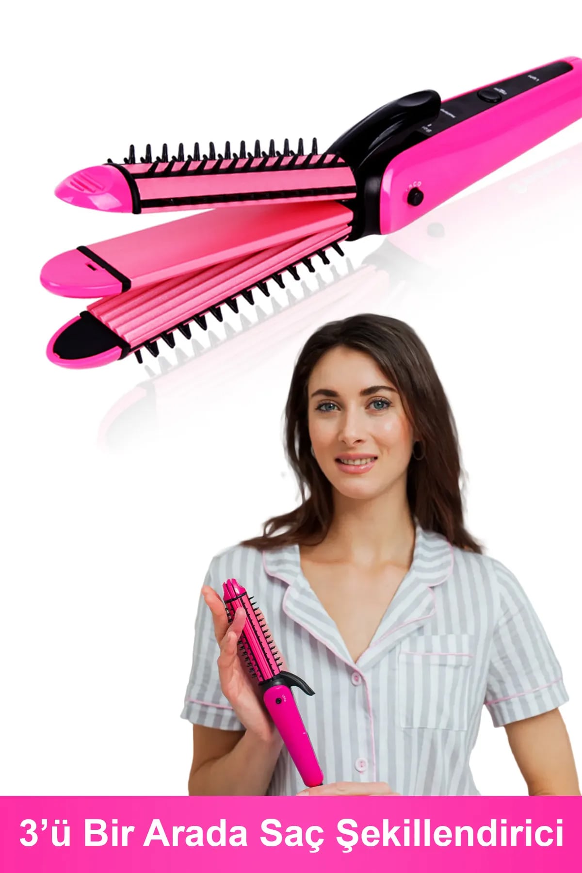 🎀3 IN 1 SAÇ ŞEKİLLENDİRİCİ - dibidip