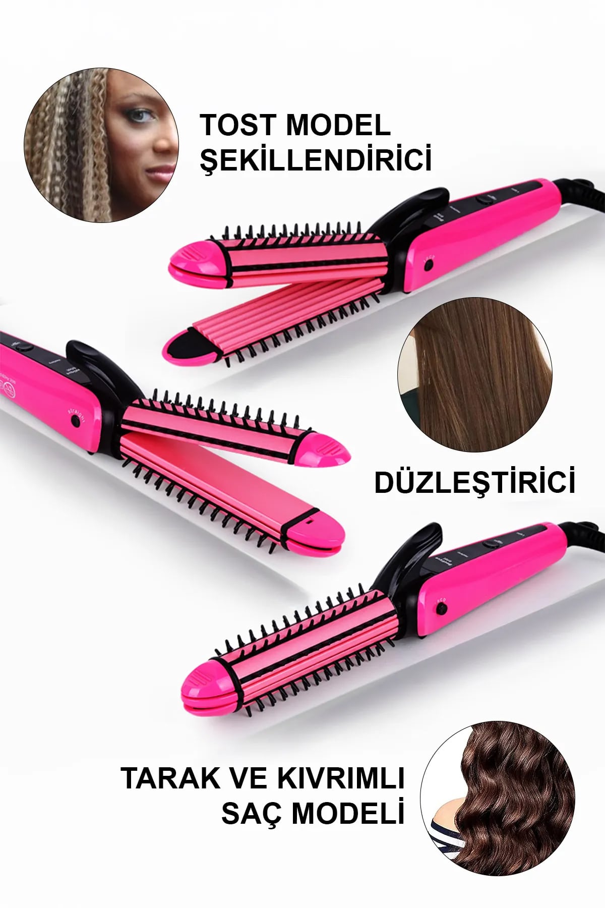 🎀3 IN 1 SAÇ ŞEKİLLENDİRİCİ - dibidip