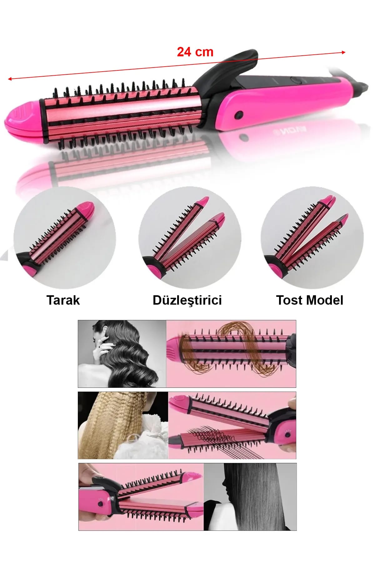 🎀3 IN 1 SAÇ ŞEKİLLENDİRİCİ - dibidip