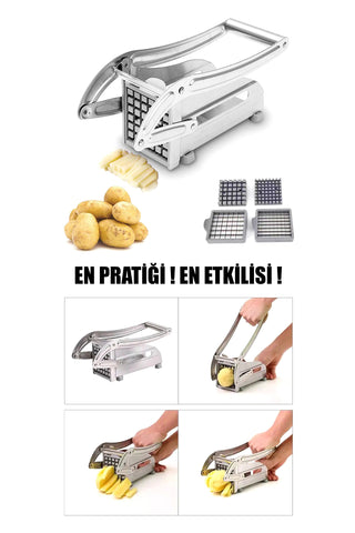 PASLANMAZ ÇELİK PATATES DİLİMLEYİCİ