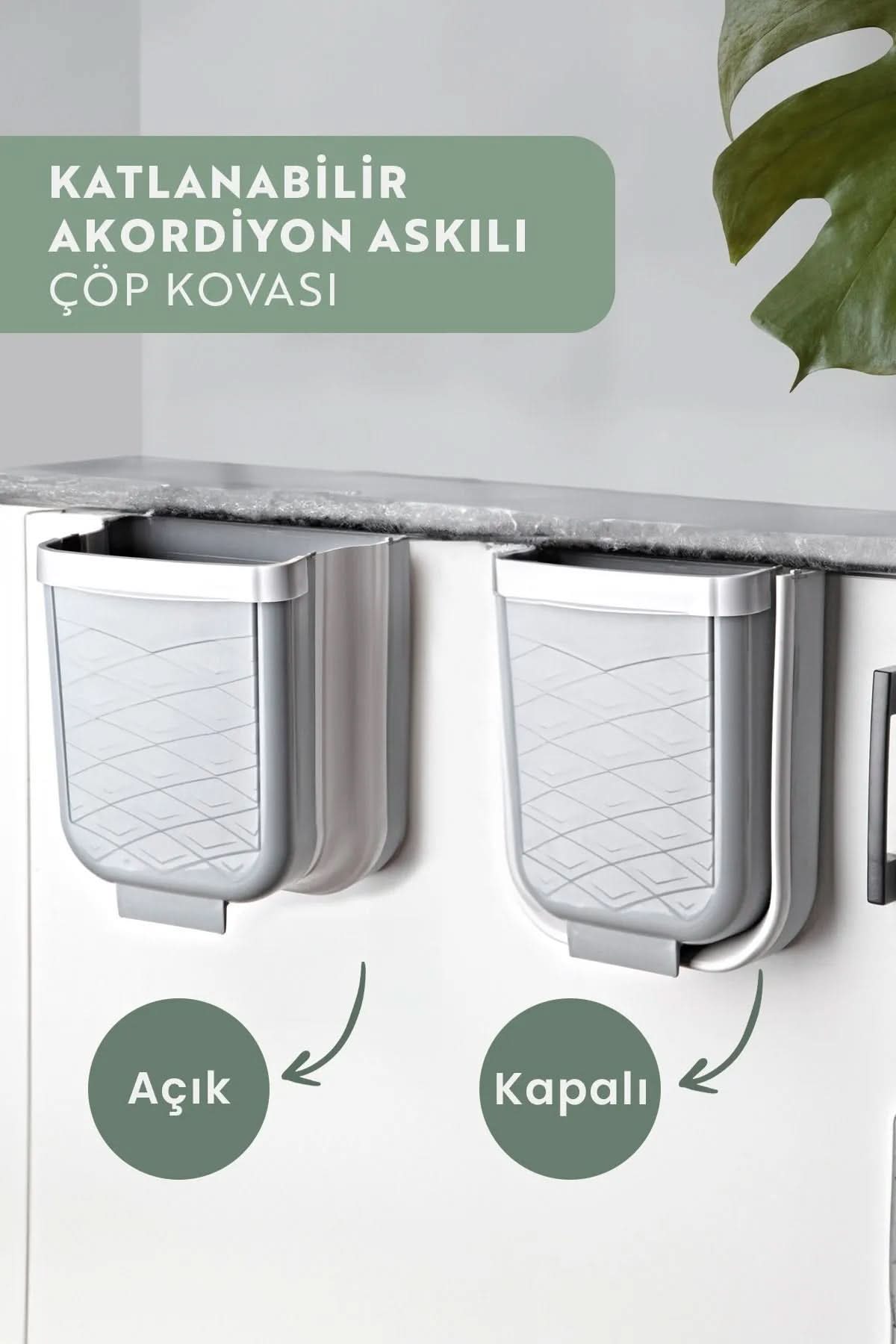 ♻️ 6 LİTRE KATLANABİLİR ÇÖP KOVASI - dibidip