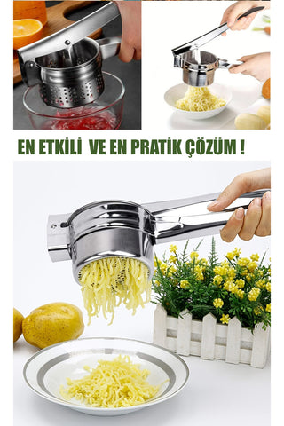 PASLANMAZ ÇELİK PATATES EZİCİ