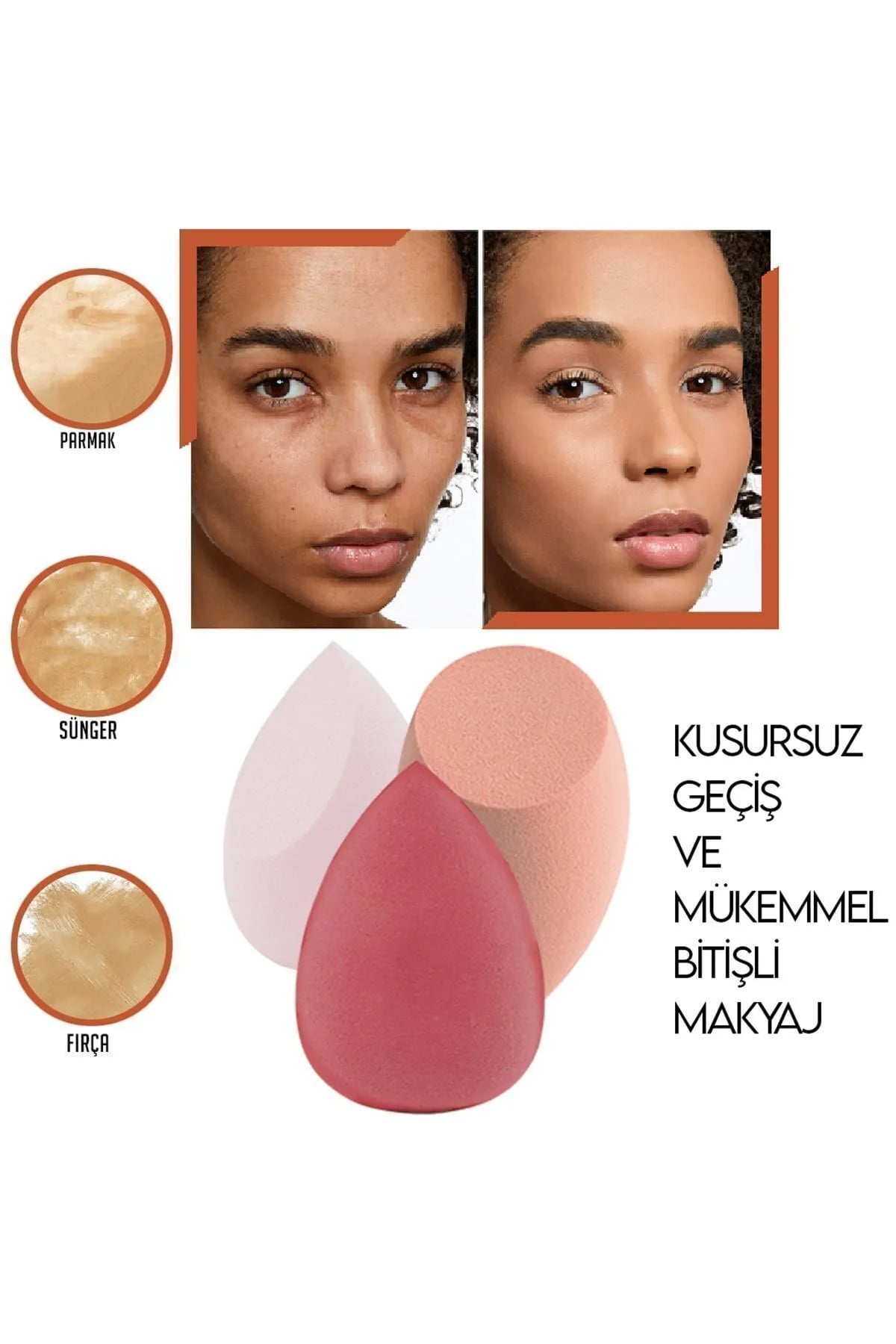 💖8 Lİ STANDLI PEMBE MAKYAJ SÜNGER SETİ - dibidip