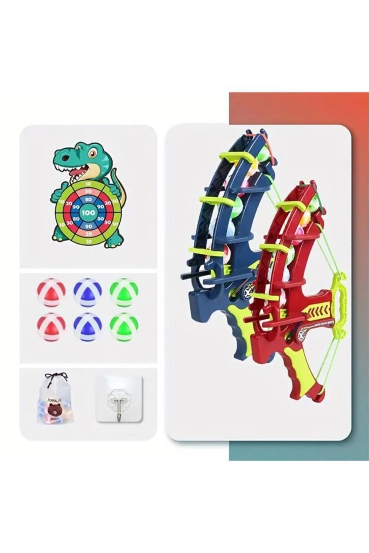 🦕DİNOZOR TASARIMLI DART VE TABANCASI - dibidip