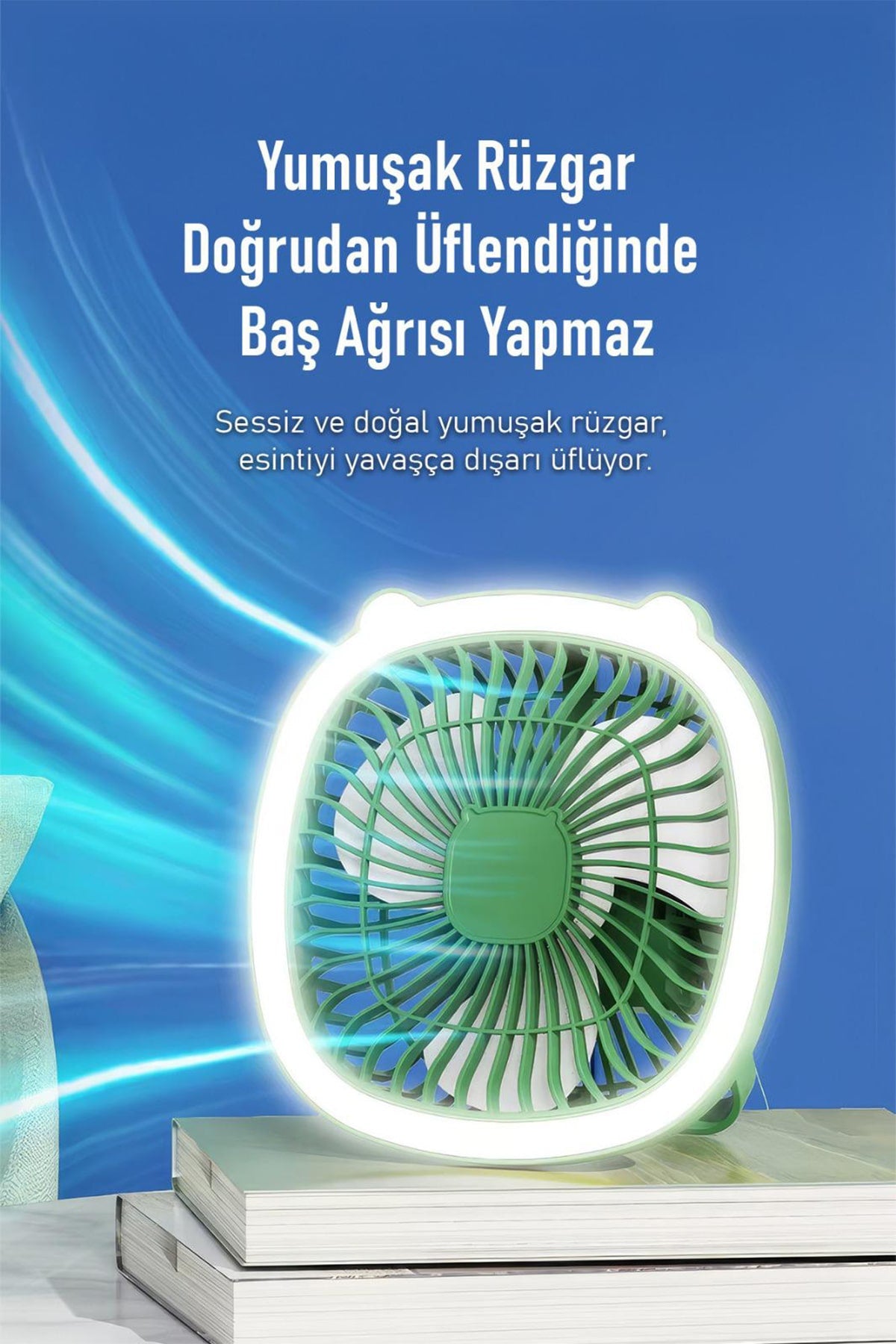 🌬️IŞIKLI MASAÜSTÜ FAN - dibidip