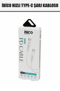İBİCO TYPE-C TO= TYPE-C HIZLI TELEFON ŞARJ & DATA KABLOSU