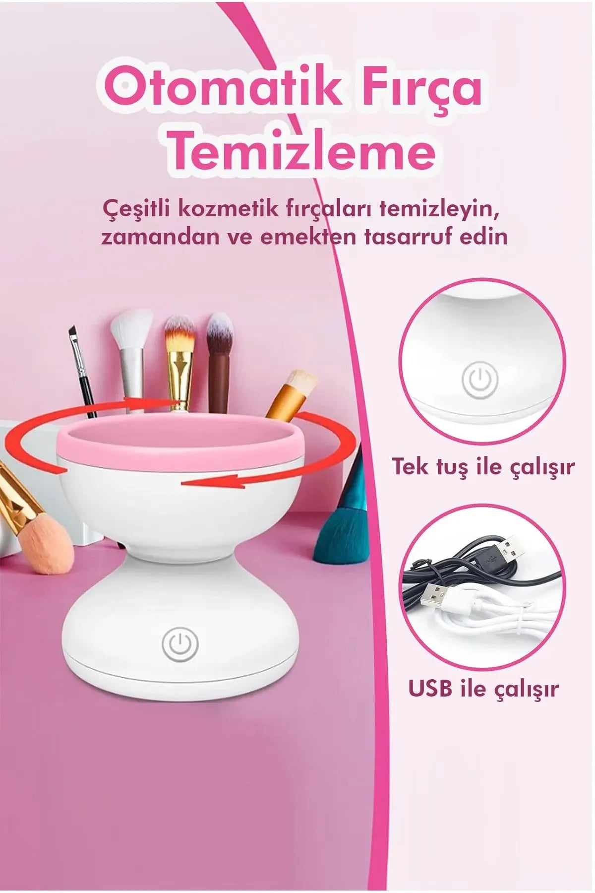 💄MAKYAJ FIRÇA TEMİZLEME MAKİNESİ - dibidip