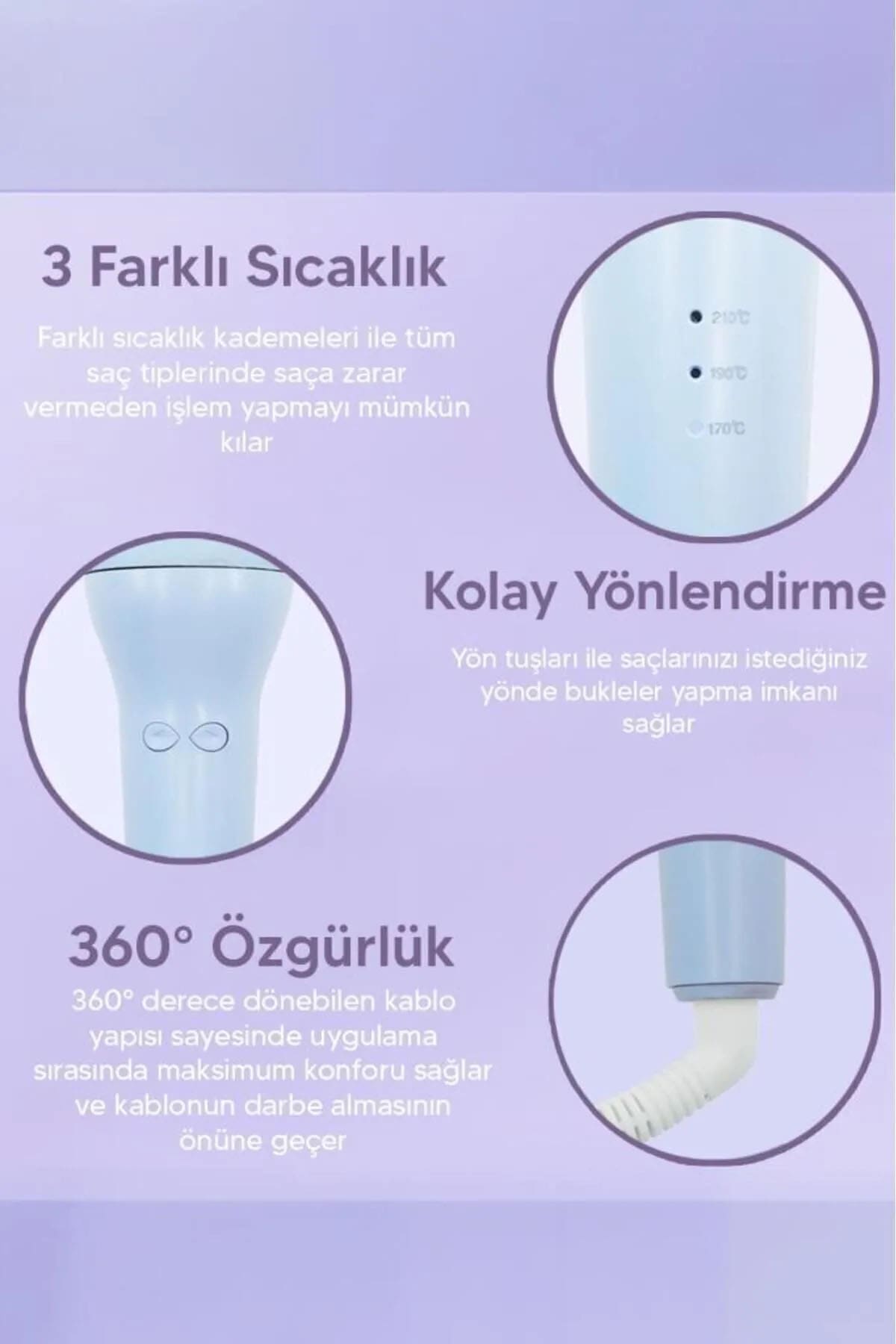 💁MAVİ OTOMATİK DÖNEBİLEN BUKLE MAKİNESİ - dibidip