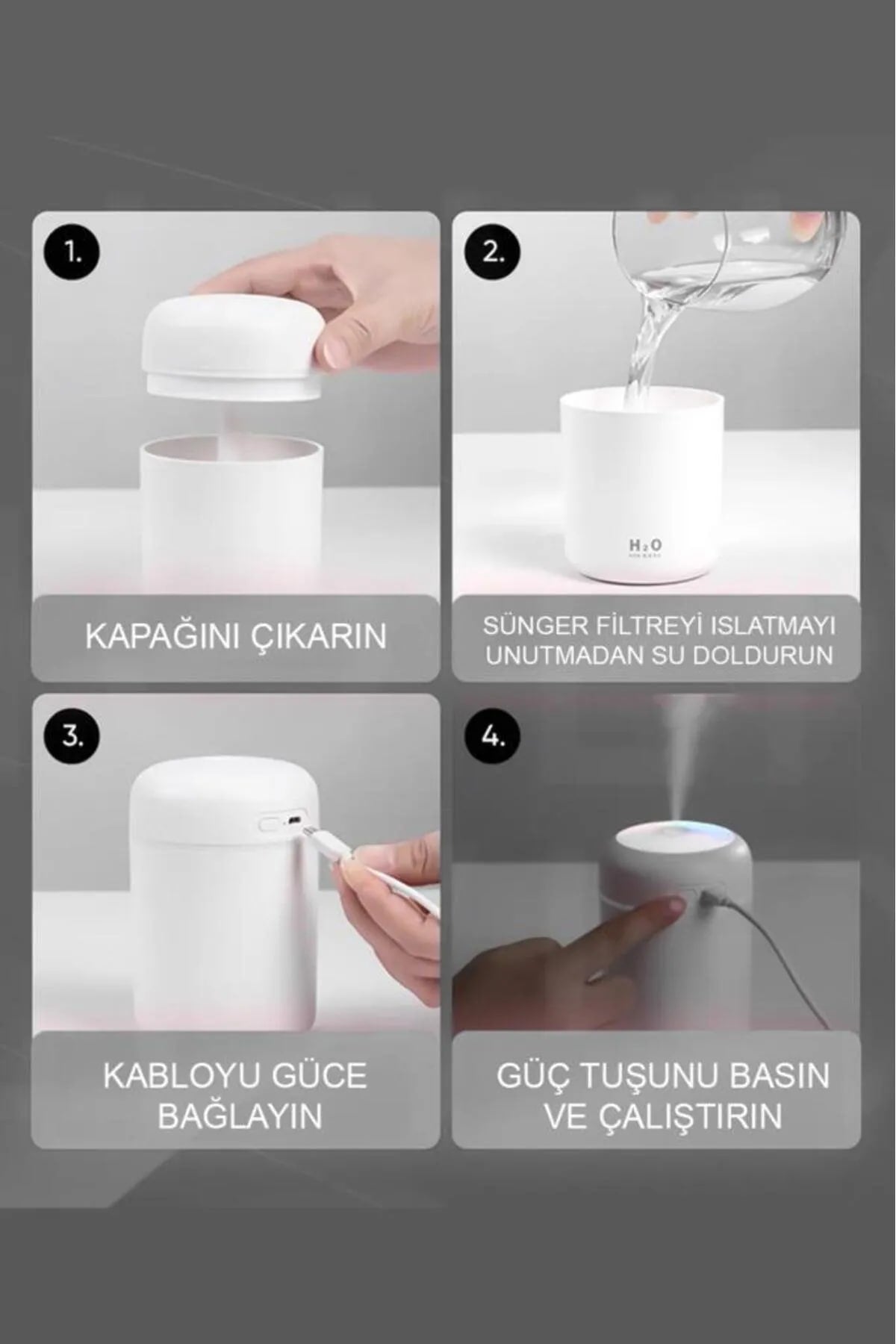 🌸ODA ARAÇ HAVA NEMLENDİRİCİ - dibidip