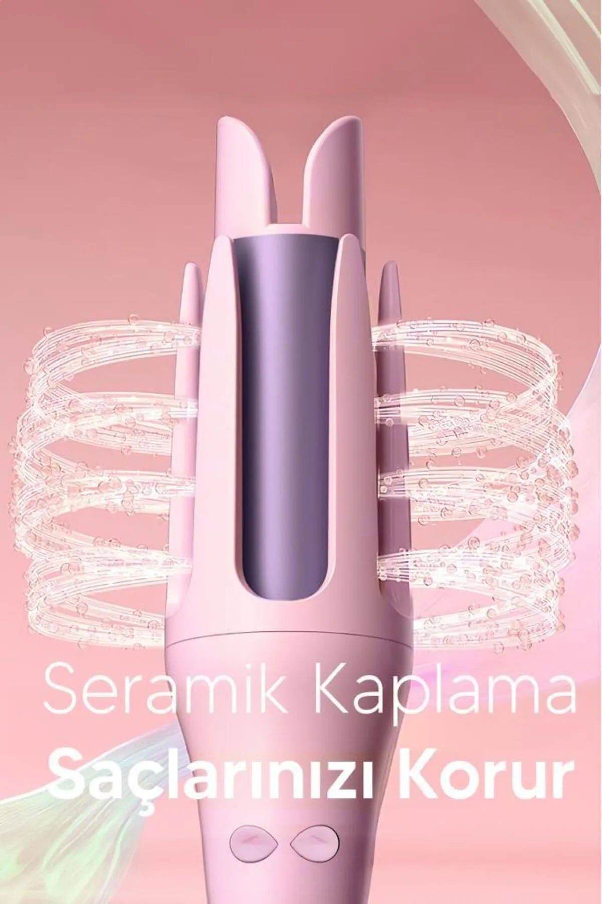 💁PEMBE OTOMATİK DÖNEBİLEN BUKLE MAKİNESİ - dibidip