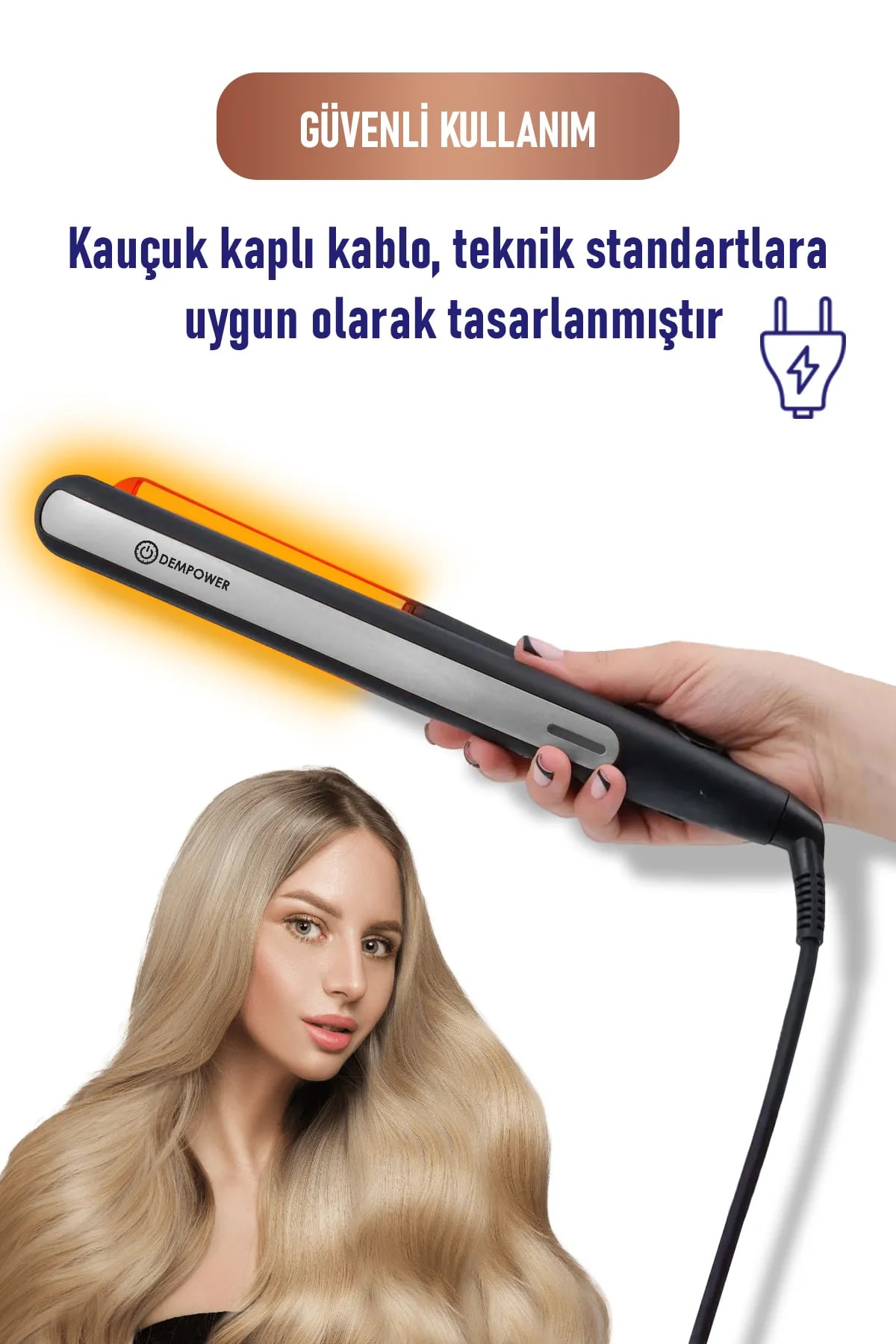 💇PROFESYONEL SERAMİK PLAKALI SAÇ DÜZLEŞTİRİCİ - dibidip