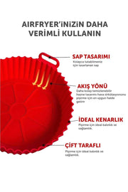🍳AIRFRYER SİLİKON PİŞİRME KABI - dibidip