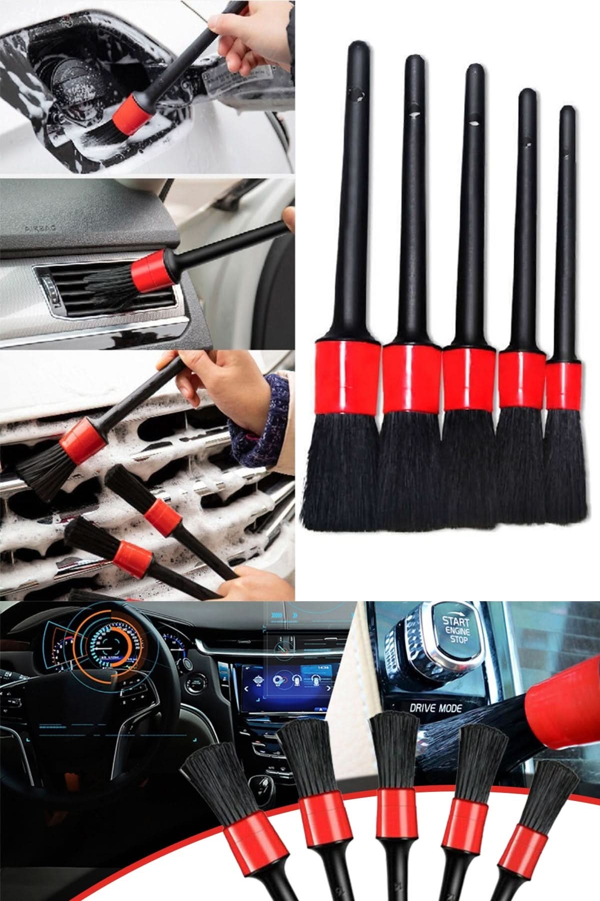 🚘DETAYLI ARABA TEMİZLİK FIRÇASI - dibidip