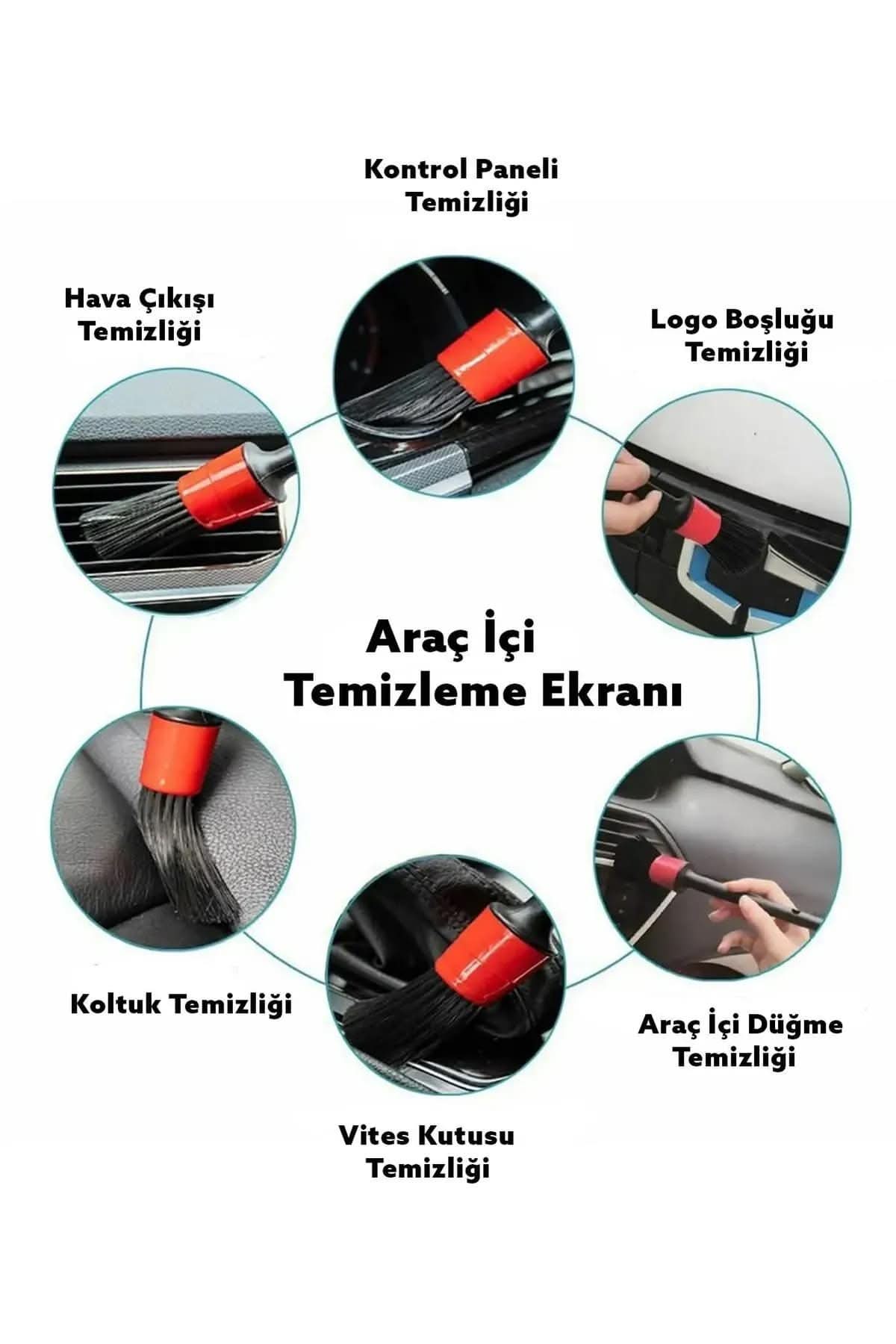 🚘DETAYLI ARABA TEMİZLİK FIRÇASI - dibidip