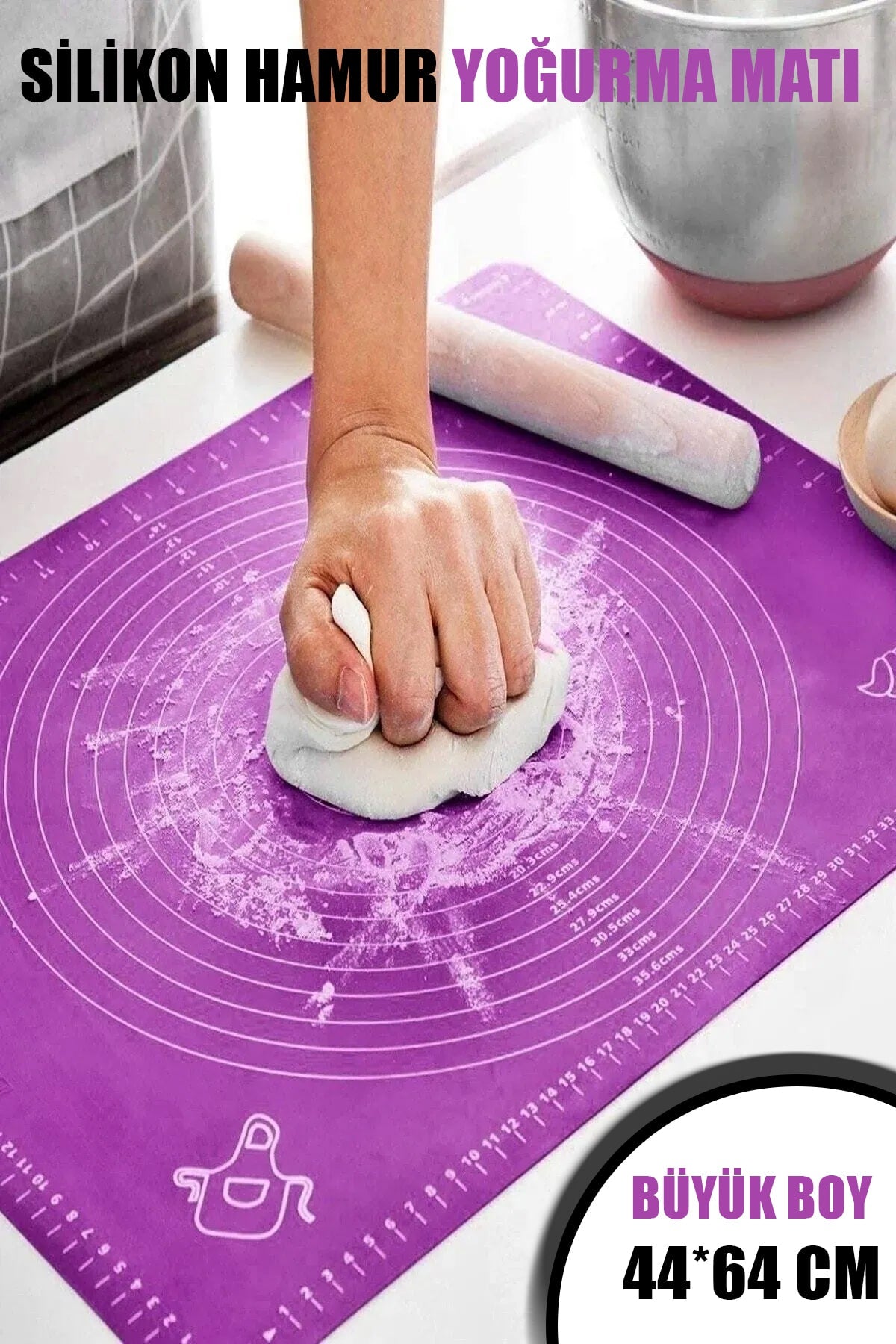 🧼HAMUR YOĞURMA MATI (44-64 cm) - dibidip