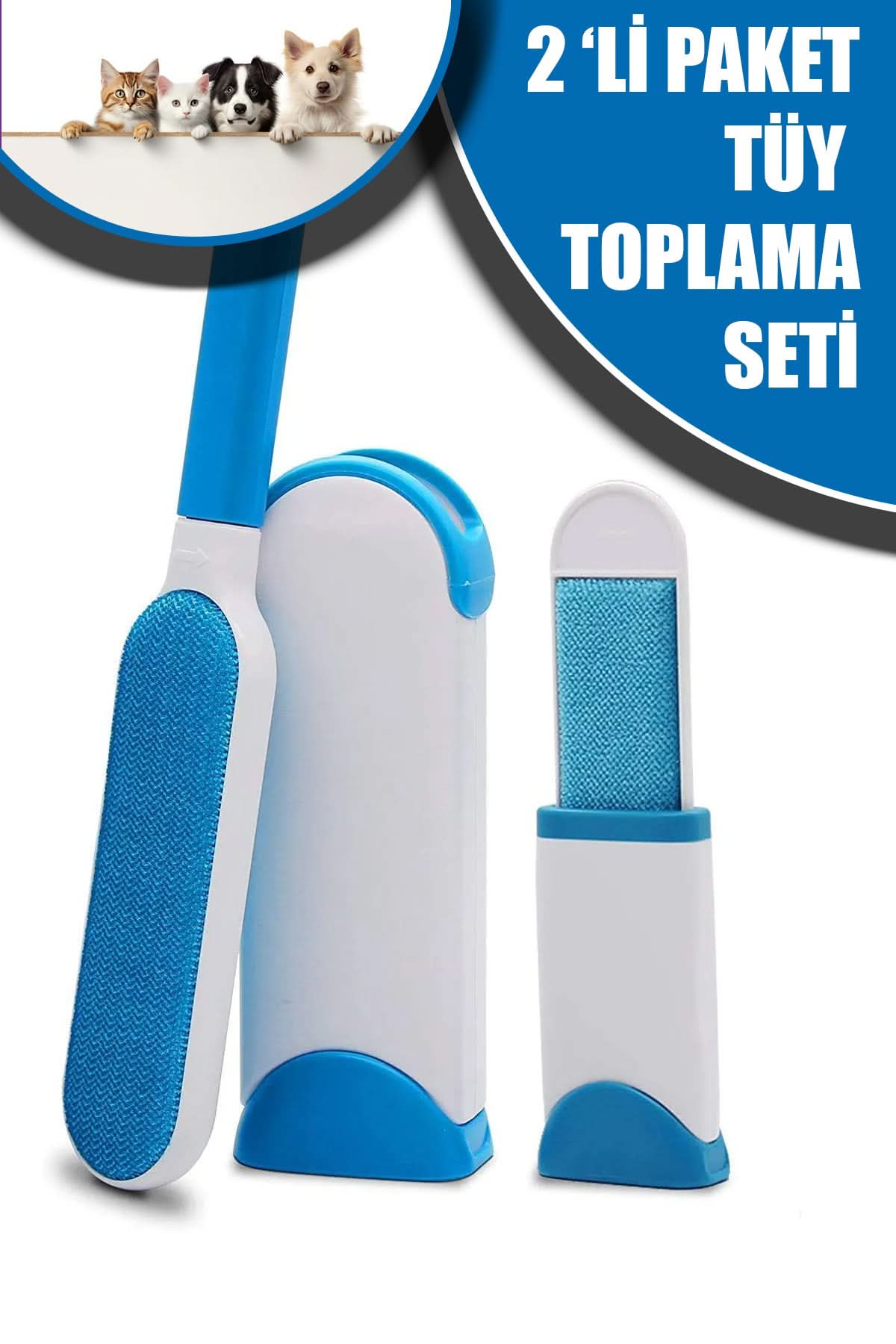 🐶İKİLİ TÜY TOPLAMA SETİ - dibidip