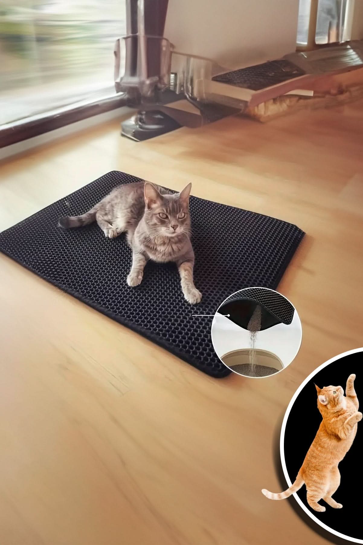 🐱KEDİ KUMU TEMİZLEME MATI - dibidip