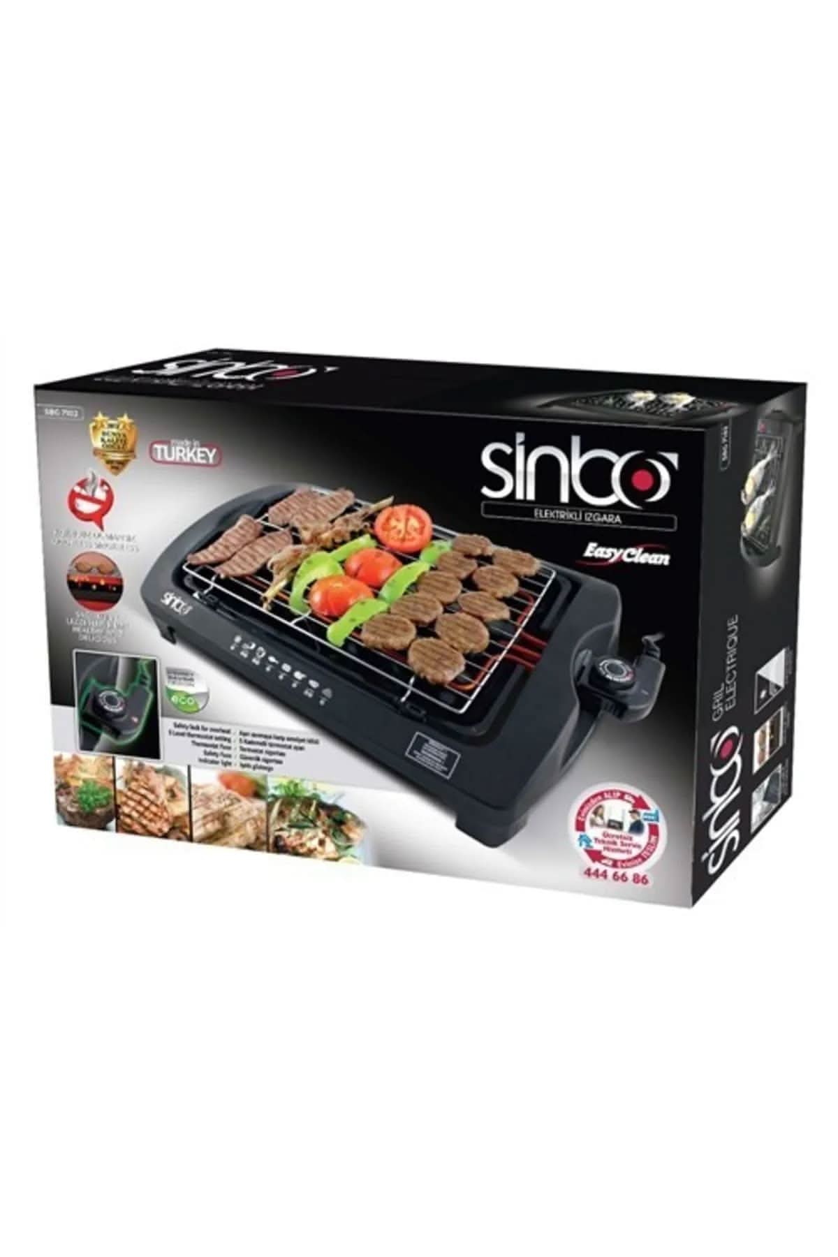 SİNBO SBG-7102 ELEKTRİKLİ IZGARA - dibidip