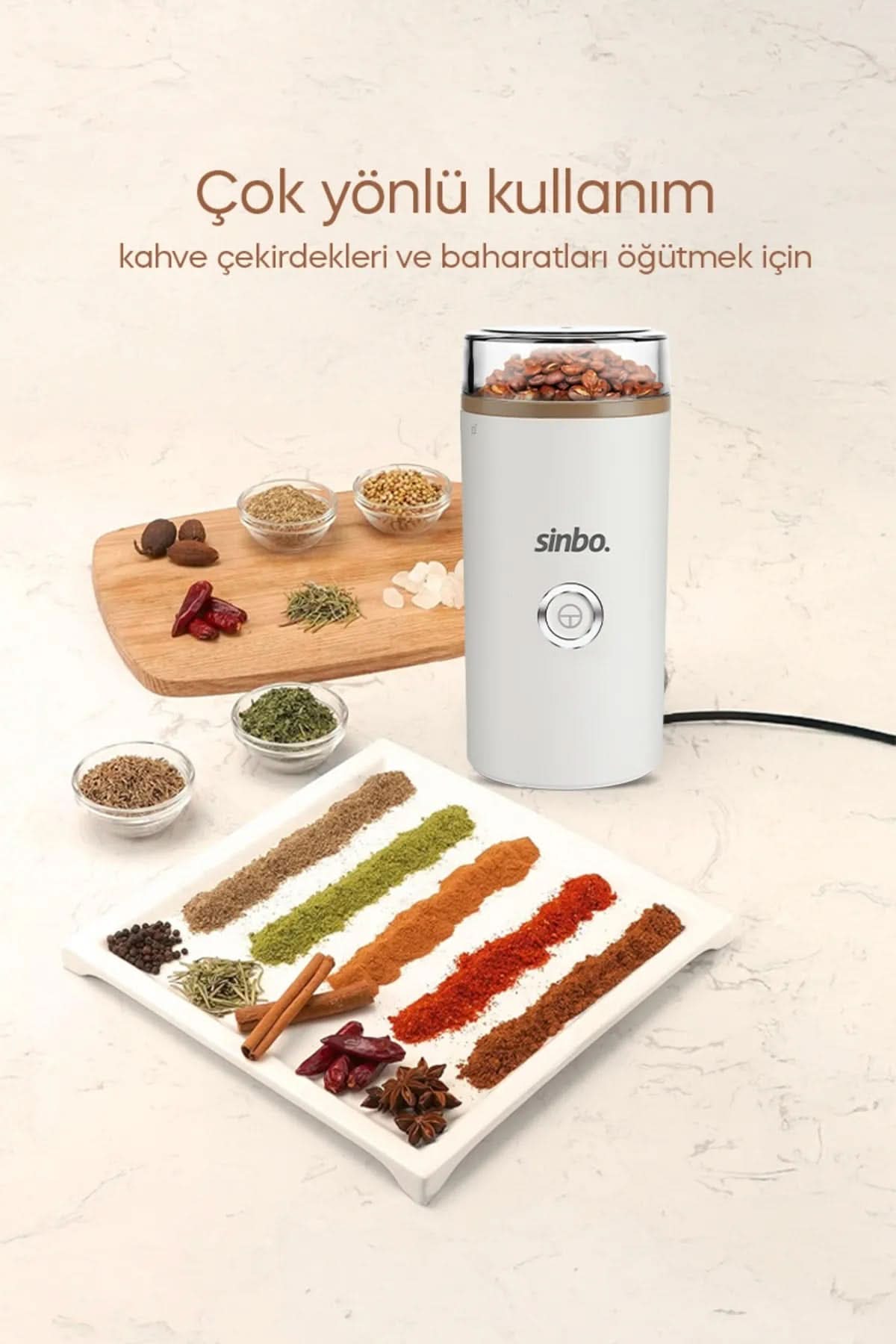 SİNBO SCM -2980 KAHVE VE BAHARAT ÖĞÜTÜCÜ - dibidip