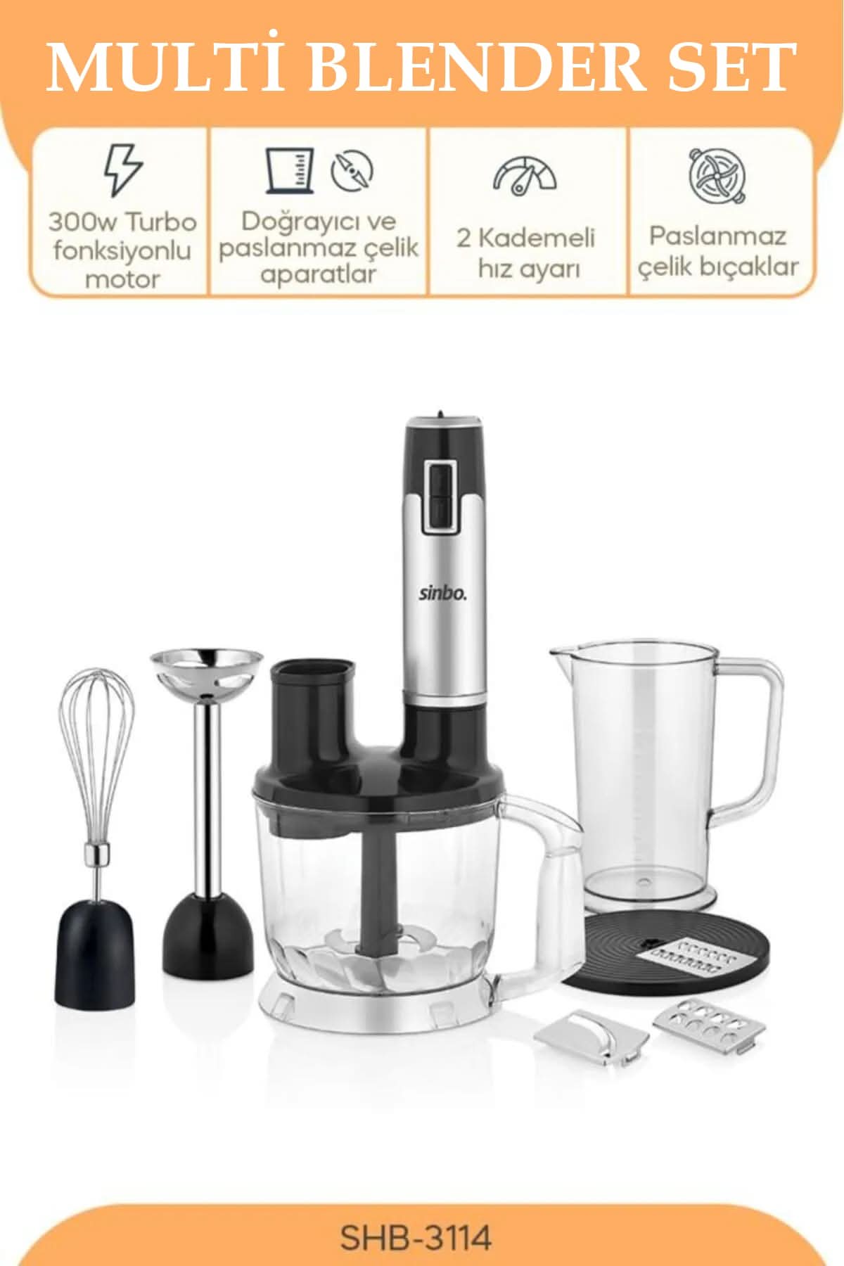 SİNBO SHB-3114 MULTI BLENDER SET - dibidip