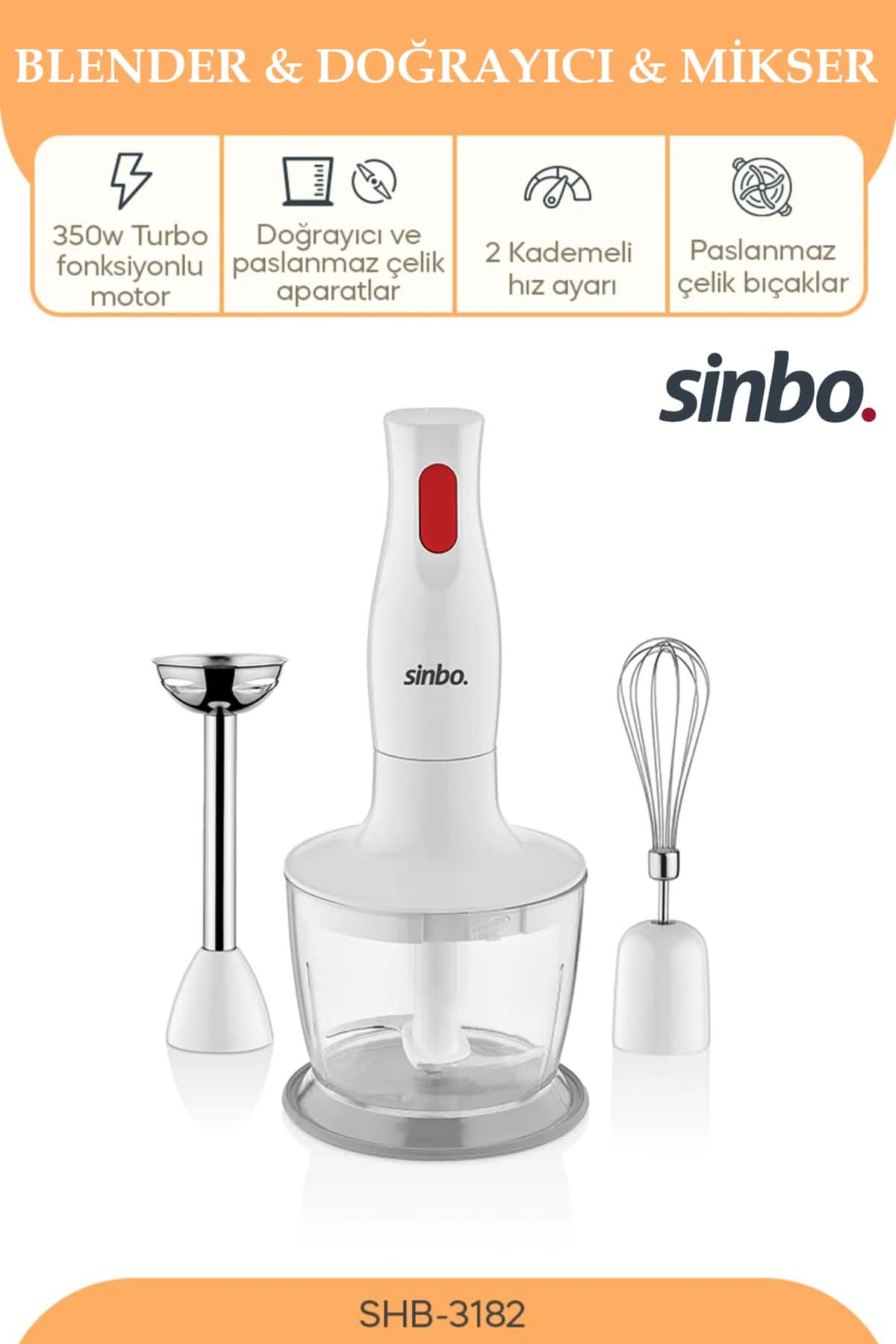 SİNBO SHB -3182 BLENDER SET - dibidip