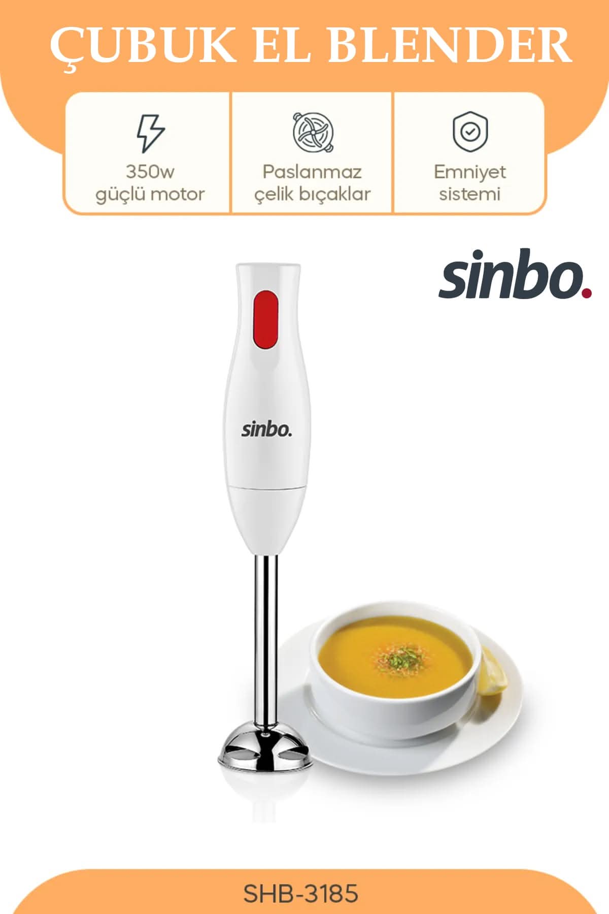 SİNBO SHB-3185 ÇUBUK EL BLENDER - dibidip
